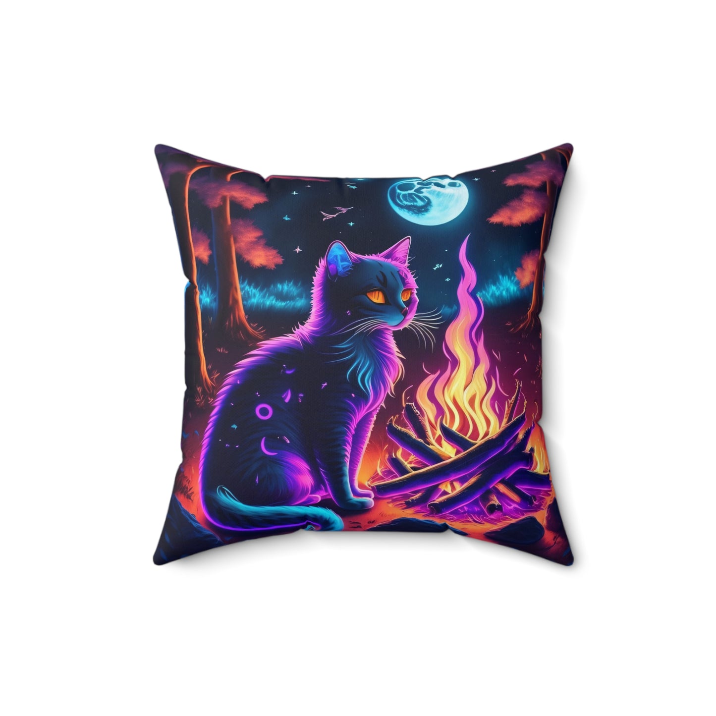 Otherworldly CatTales, Spun Polyester Square Pillow