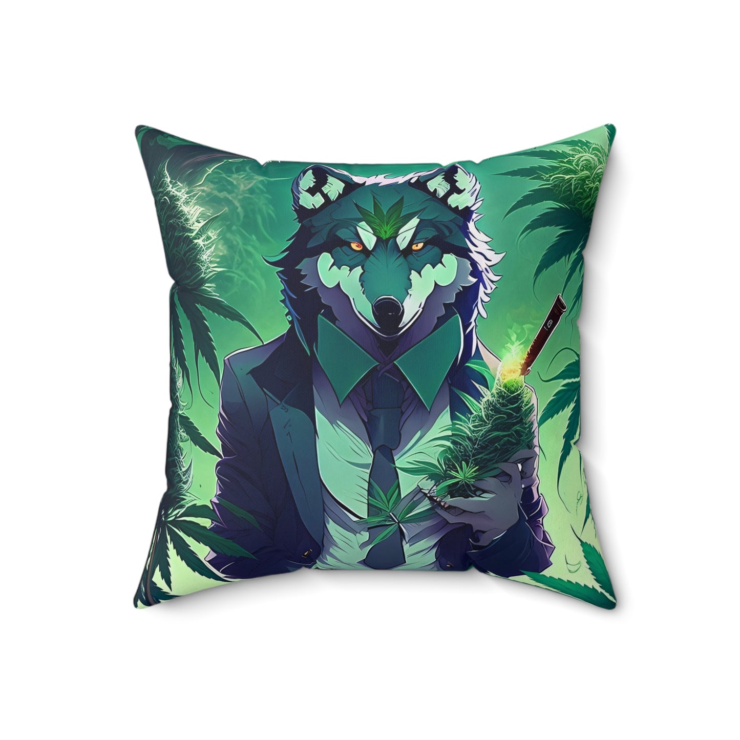 Wolf Of The Most High, Spun Polyester Square Pillow