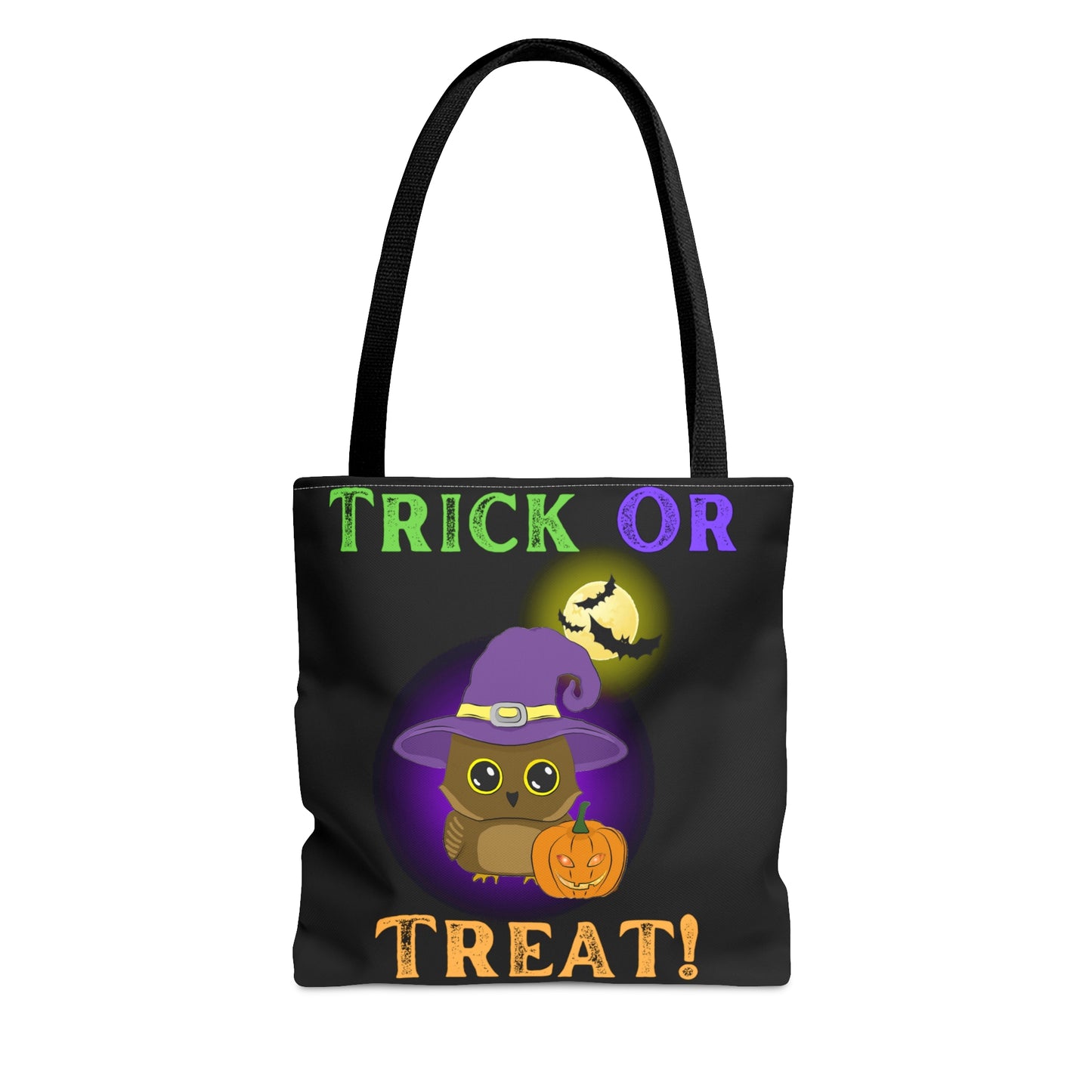 Trick Or Treat Owl Halloween Candy Tote Bag