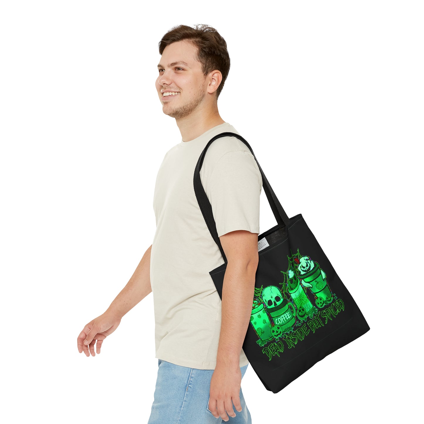 Dead Inside But Spiced Halloween Tote Bag