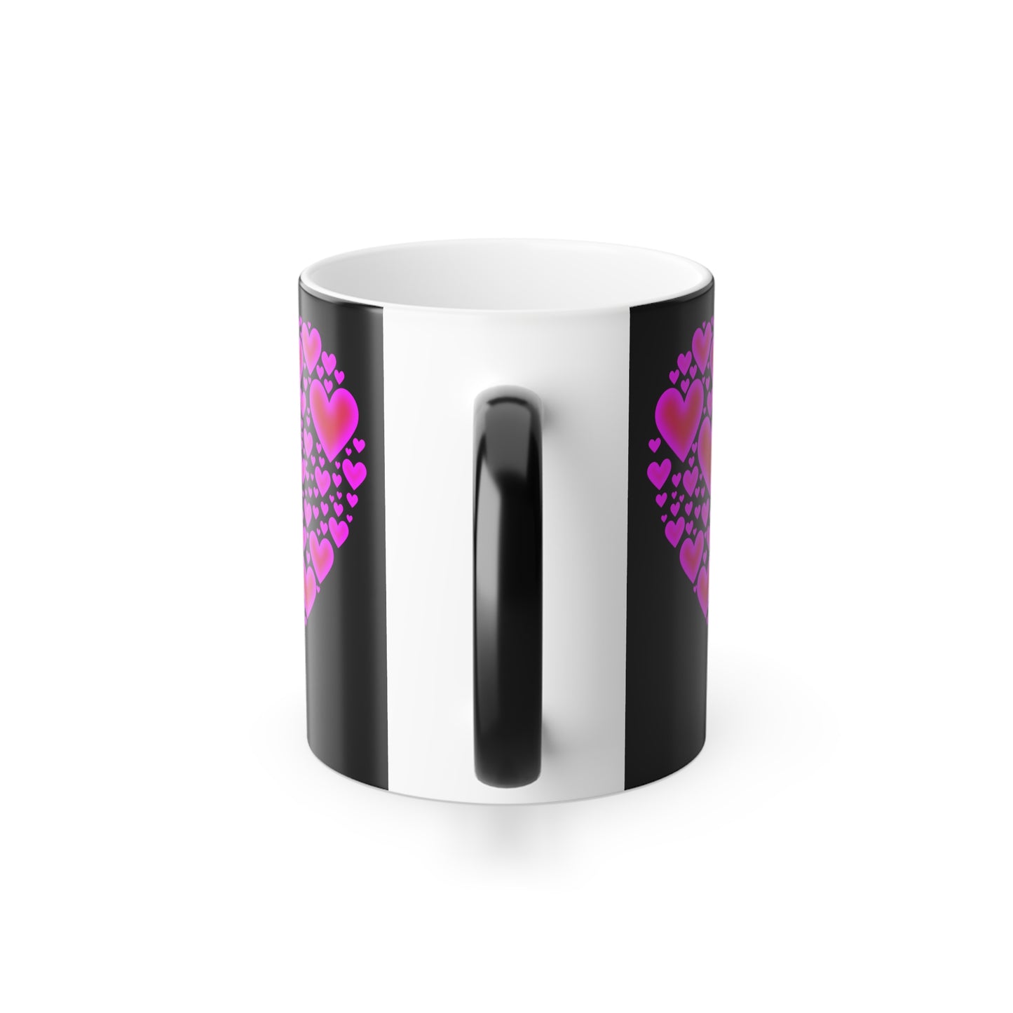 Glowing Hearts, Color Morphing Mug, 11oz, Valentines Day Gift, Gift For Her, Gift For Him