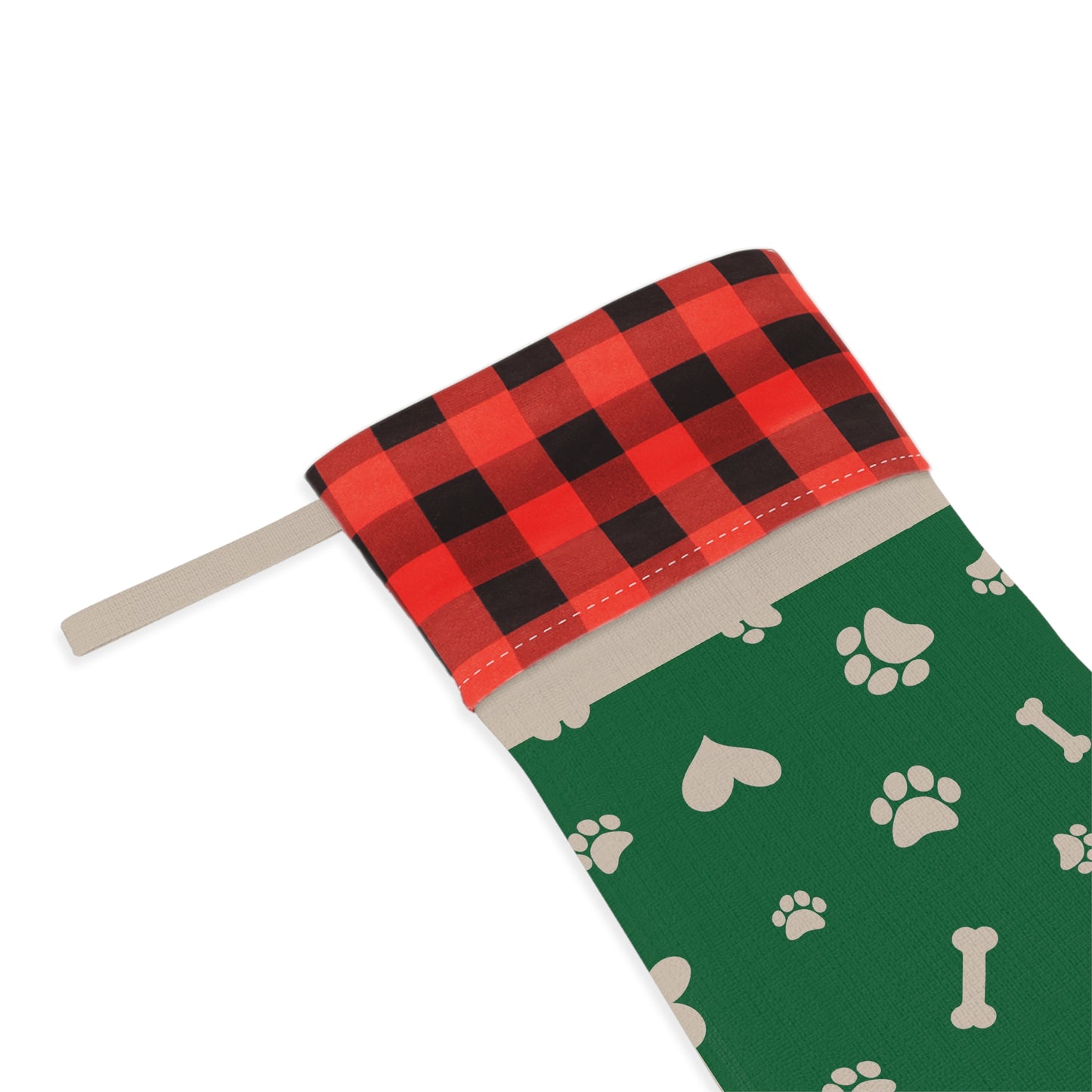 Paw Print Dog/Cat Christmas Stocking