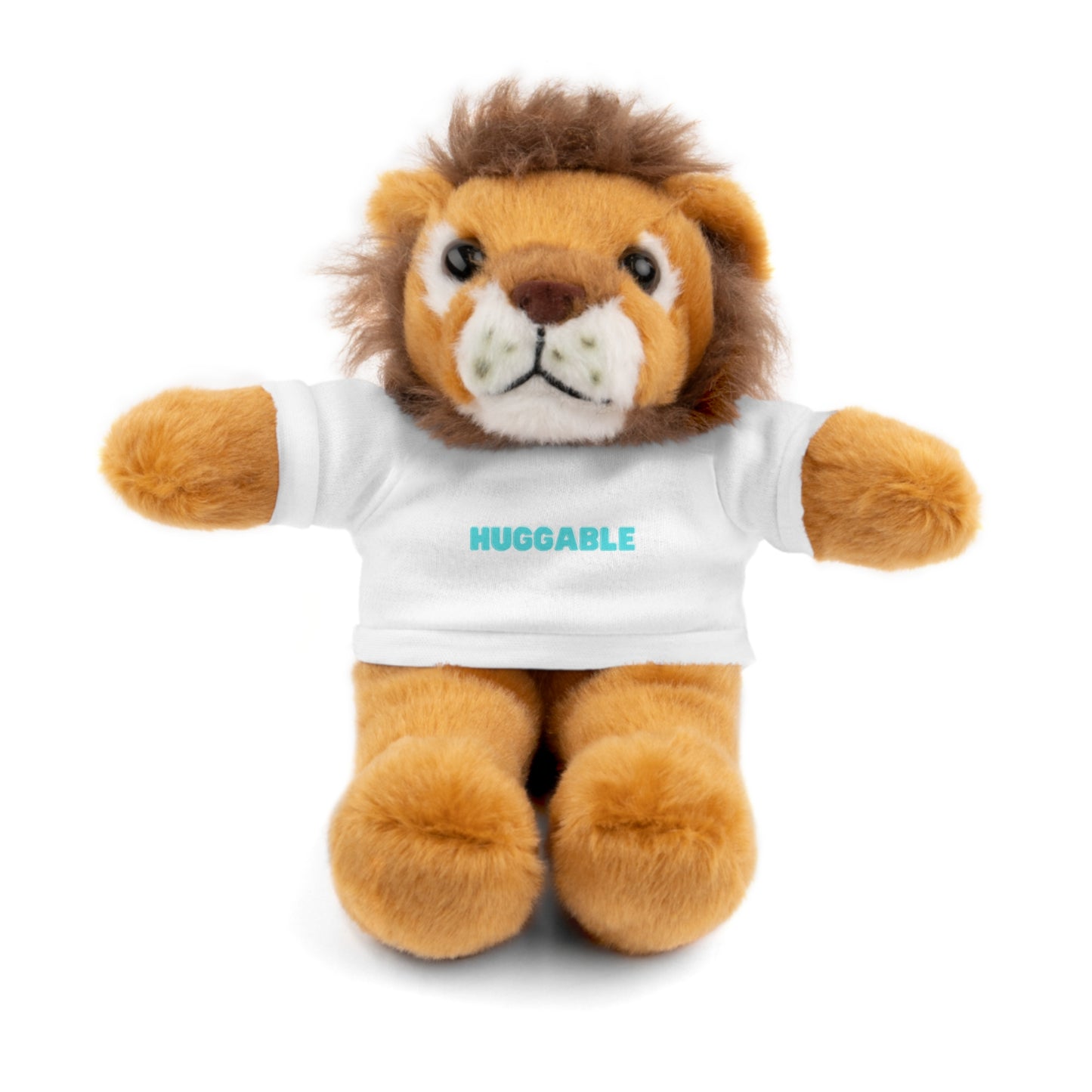 Kids Cute Huggable Stuffed Animals with Tee, Panda, Sheep, Bunny, Teddy Bear, Lion, Jaguar