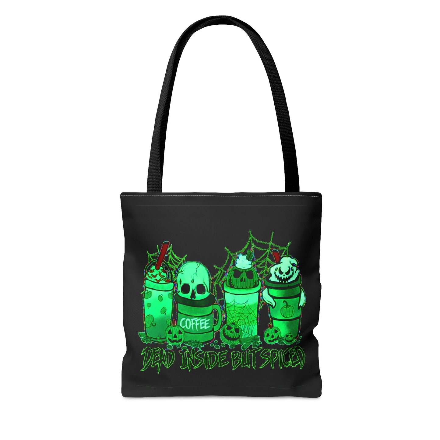 Dead Inside But Spiced Halloween Tote Bag