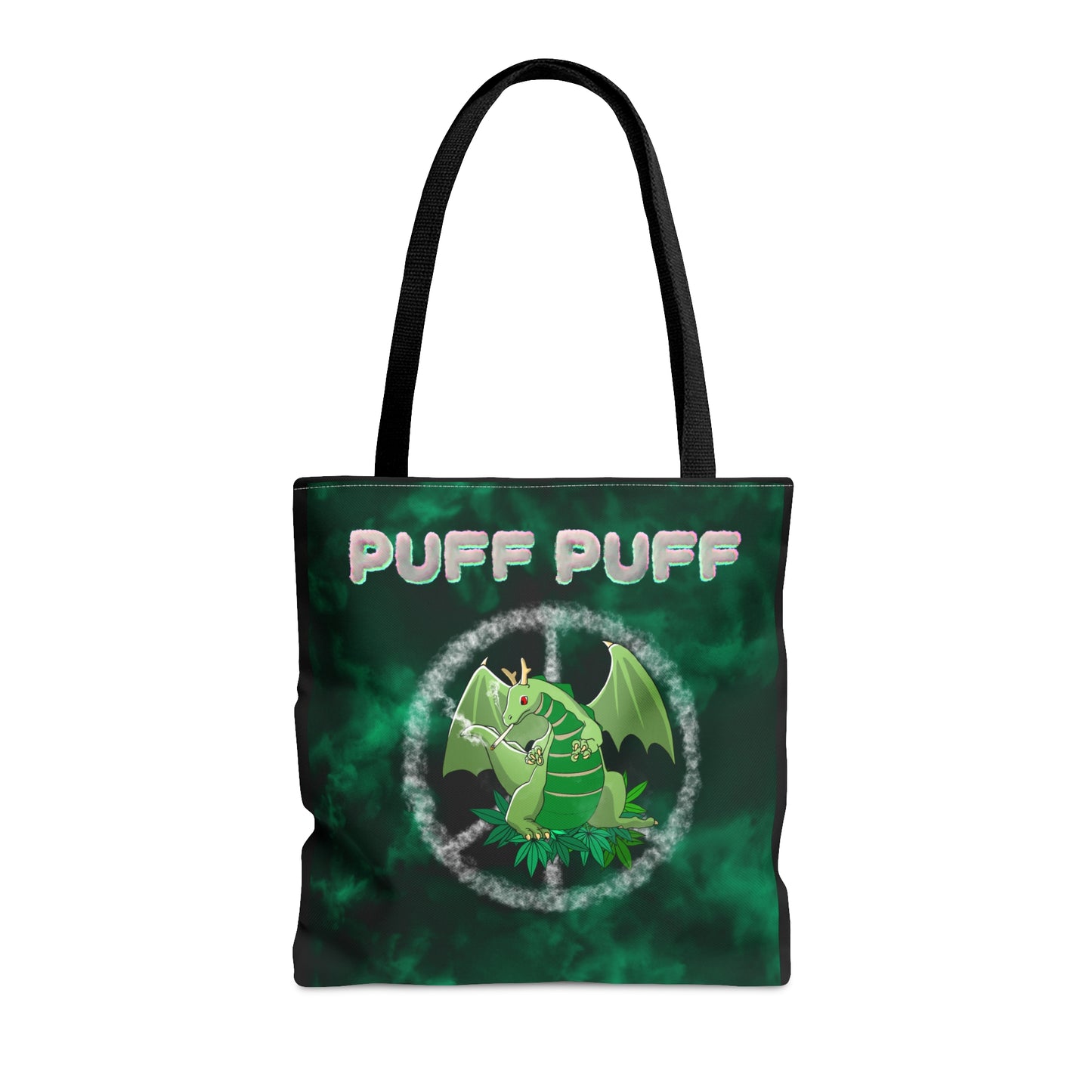 Puff Puff Smokin Dragon, 420 Themed, Tote Bag