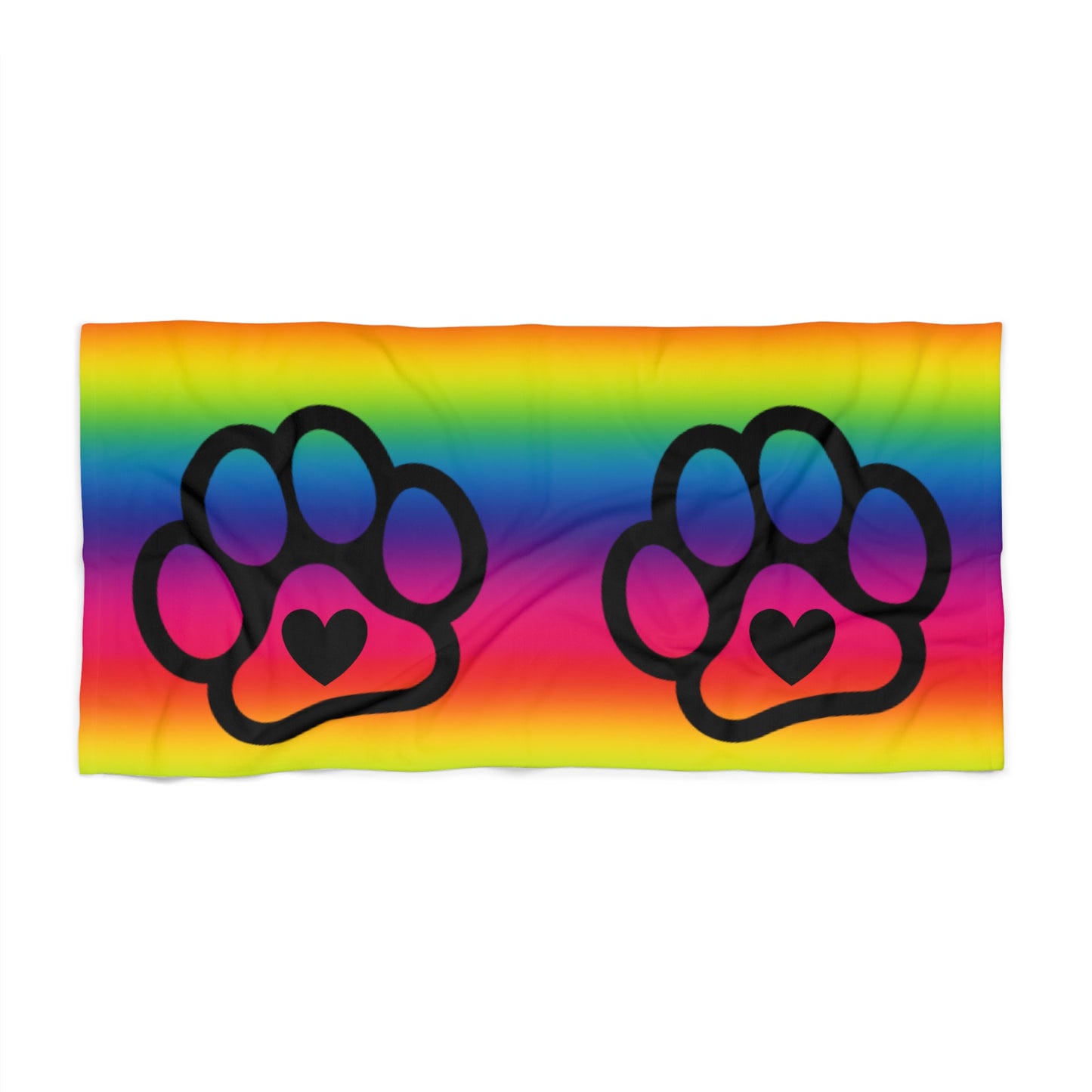 PRIDE Paw Beach Towel