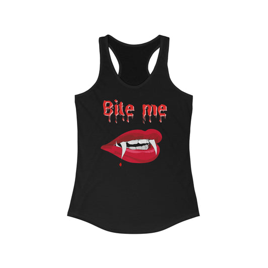 Bite Me Women's Ideal Racerback Halloween Tank