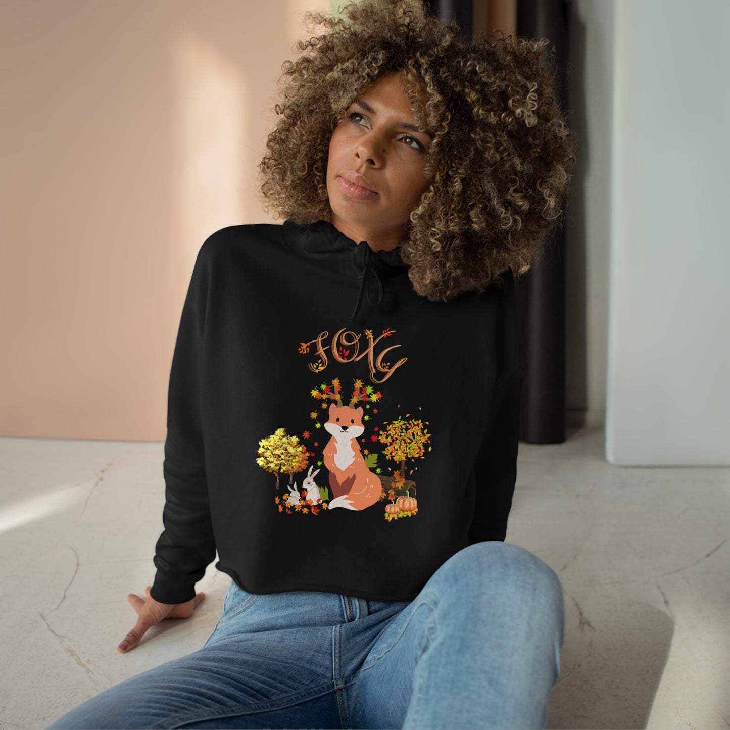 Foxy Fall Women's Crop Hoodie 2