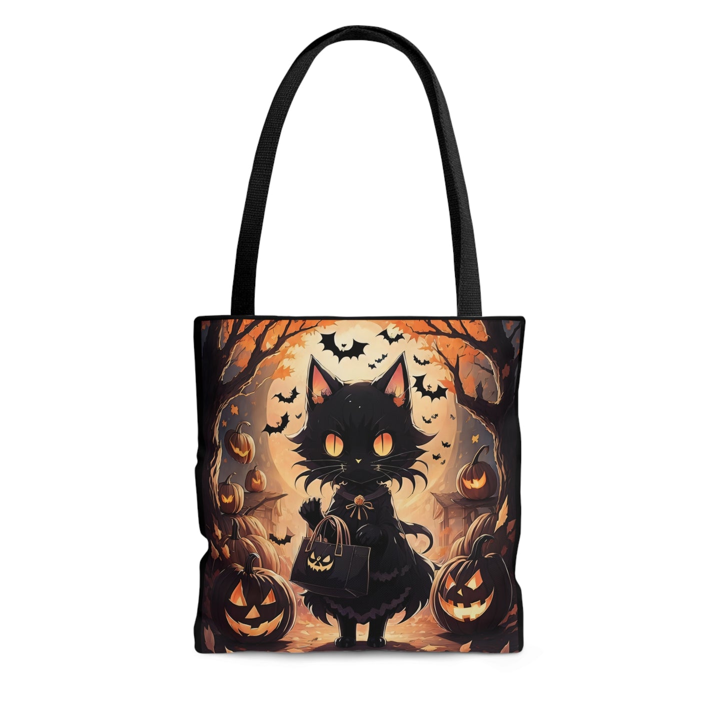 Halloween Cat Halloween Candy Tote Bag