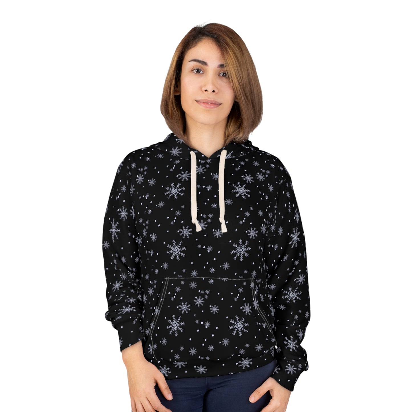 Falling Snow Christmas Pullover Hoodie