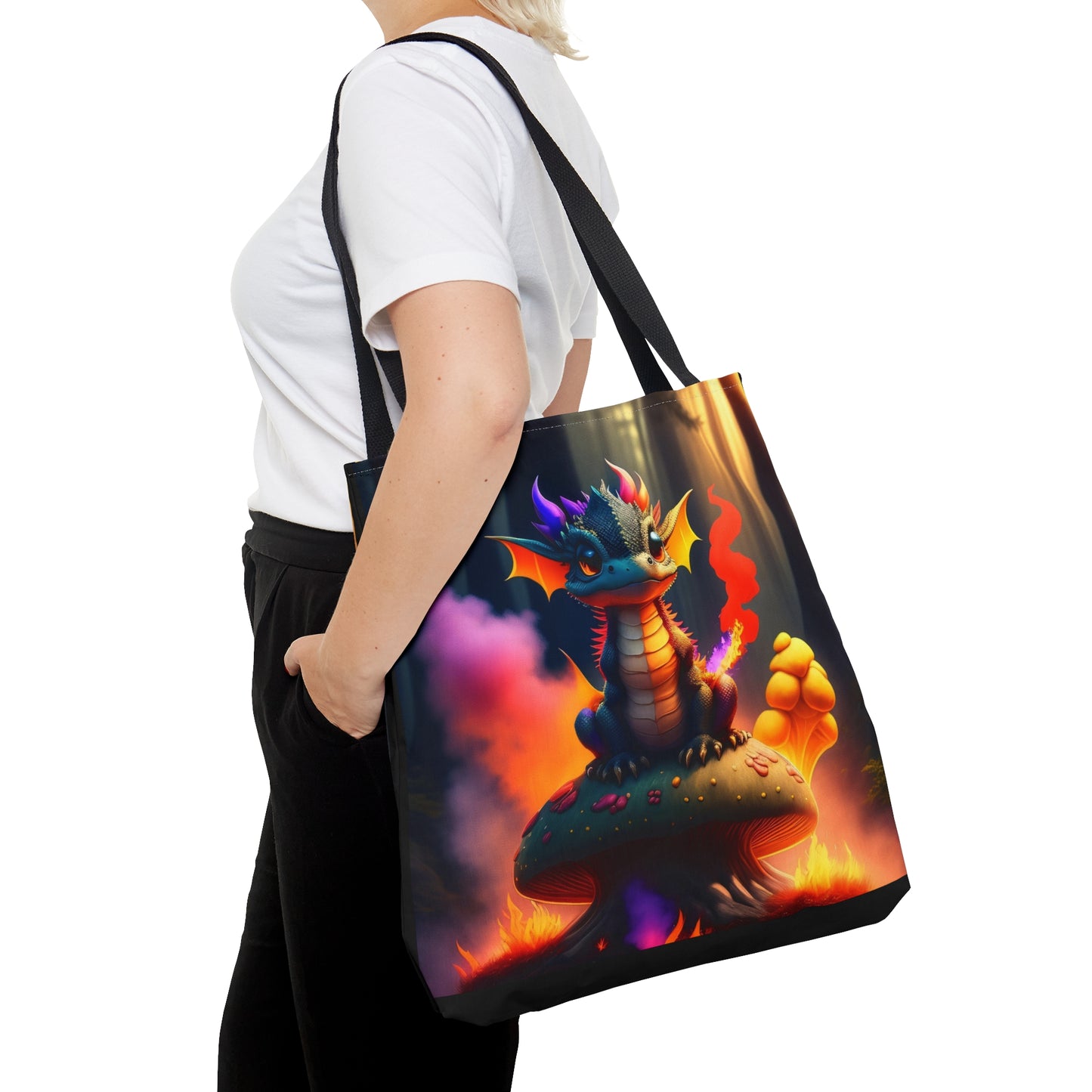 Baby Fire Dragon,Tote Bag