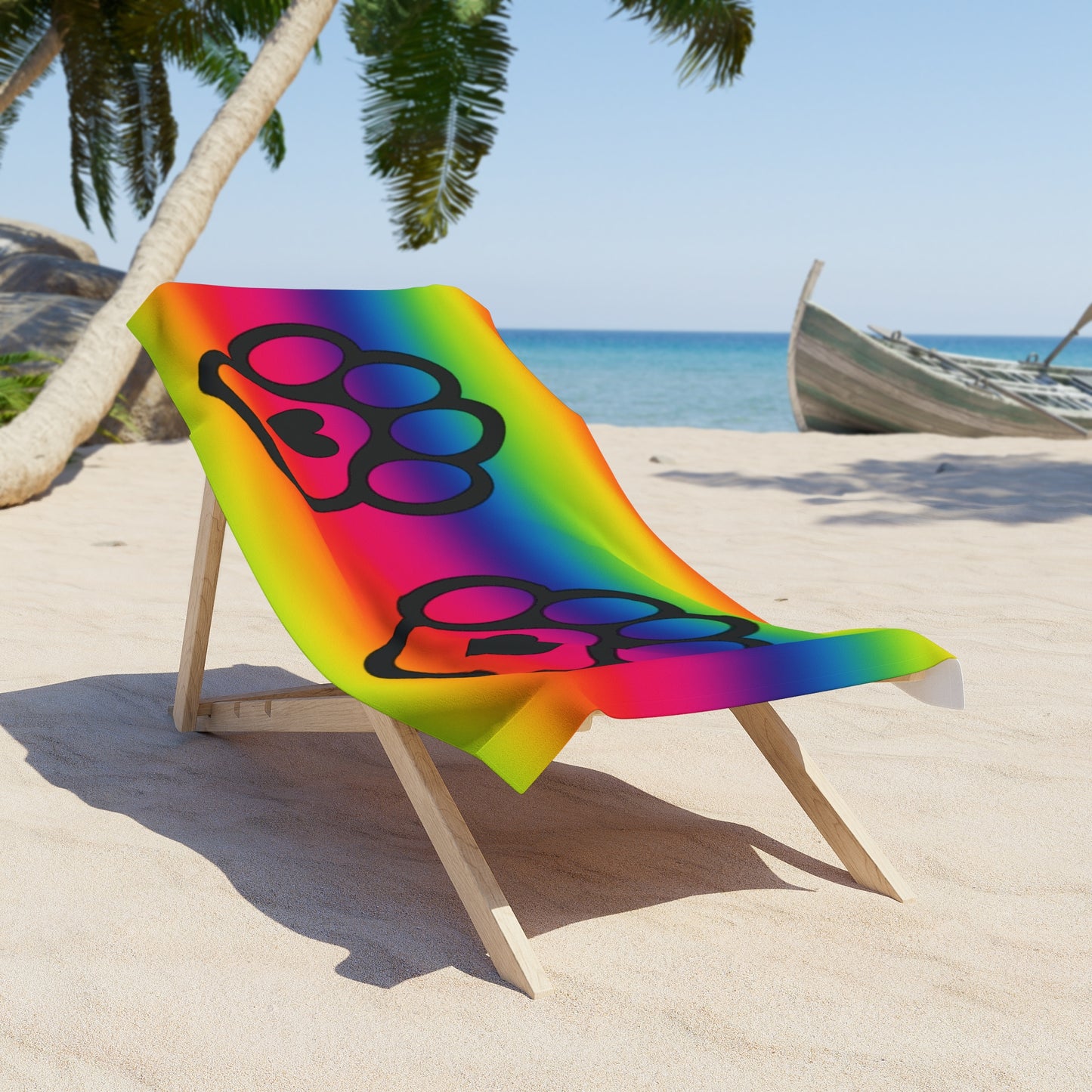 PRIDE Paw Beach Towel