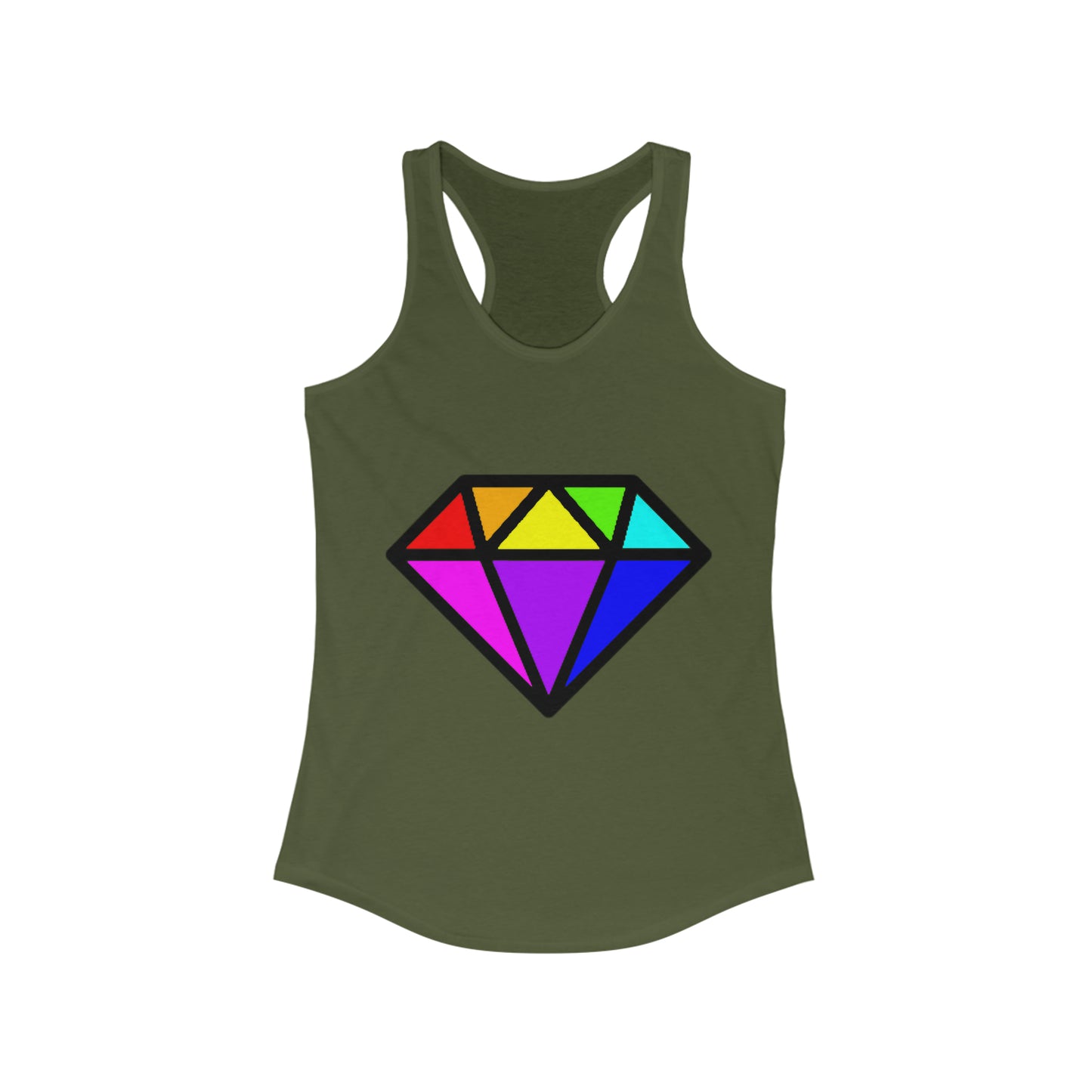 PRIDE Diamond Women's Ideal Racerback Tank