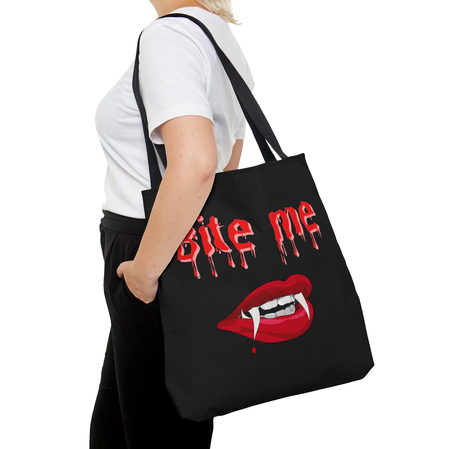 Bite Me Halloween Tote Bag