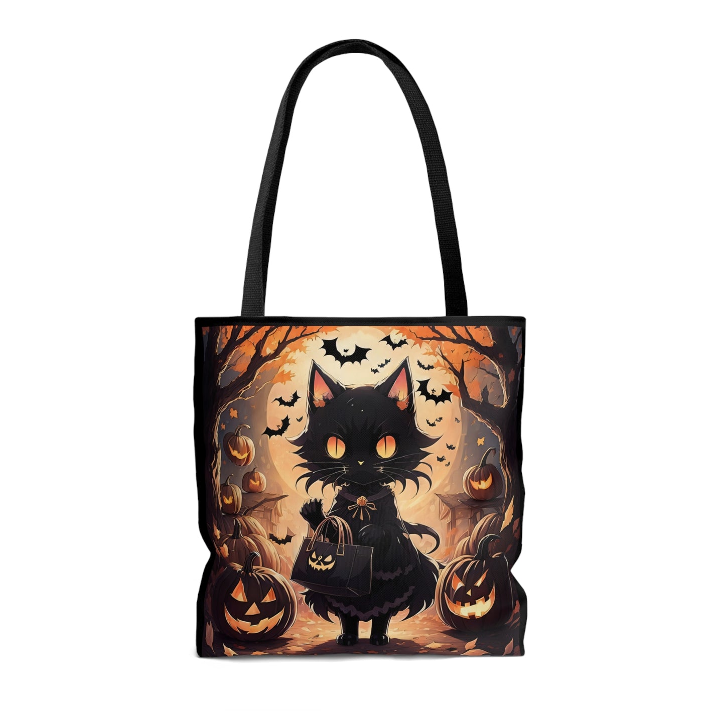 Halloween Cat Halloween Candy Tote Bag