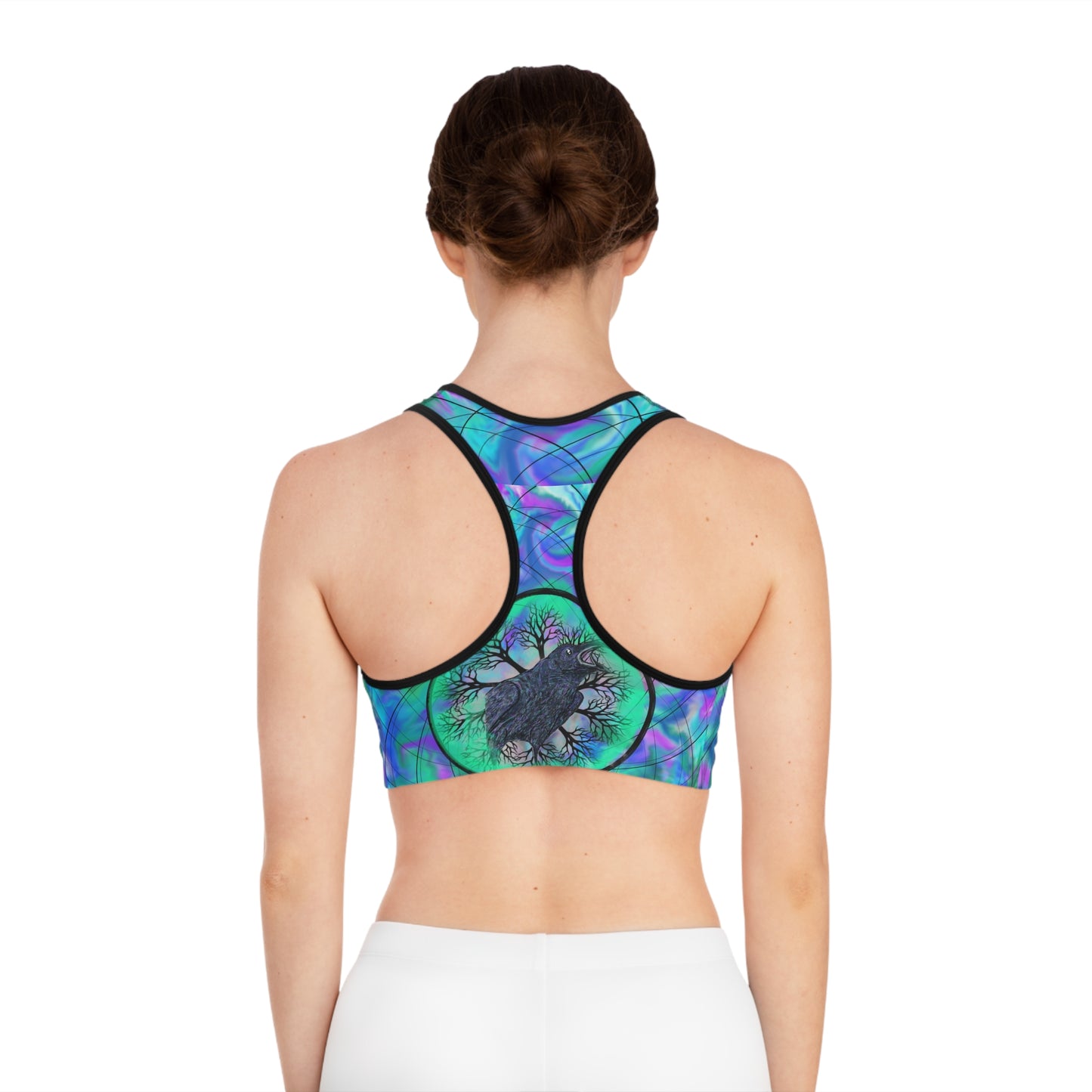 Raven Magick Sports Bra (AOP)