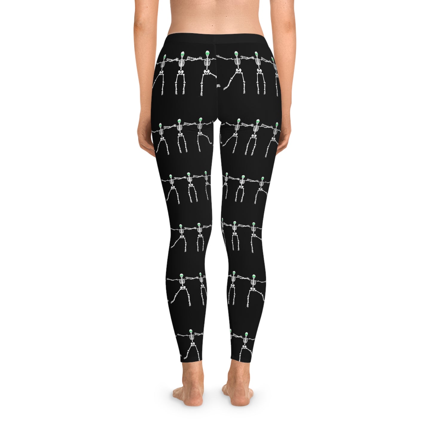 Dancing skeletons Halloween Stretchy Leggings