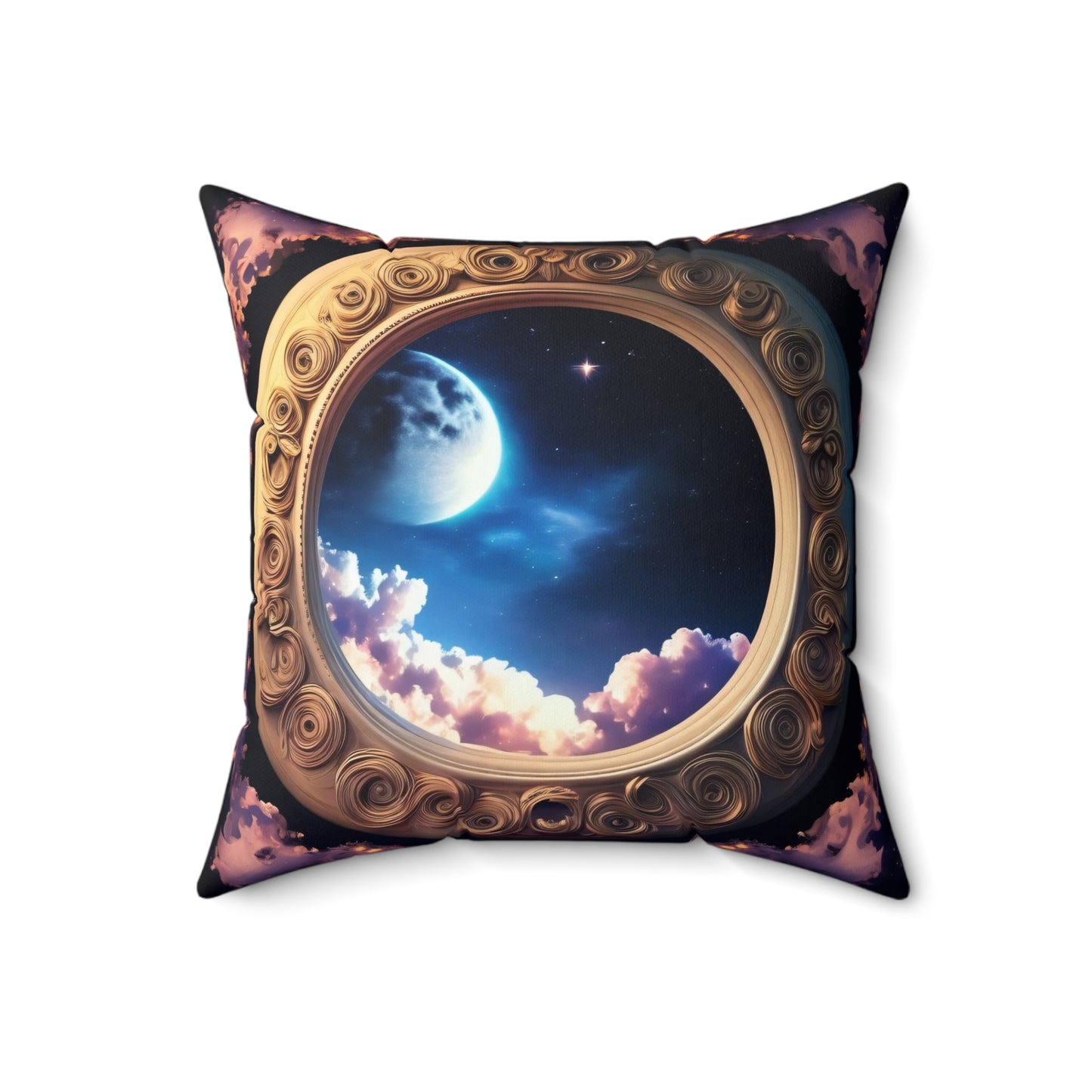 Magical Looking Mirror, Spun Polyester Square Pillow