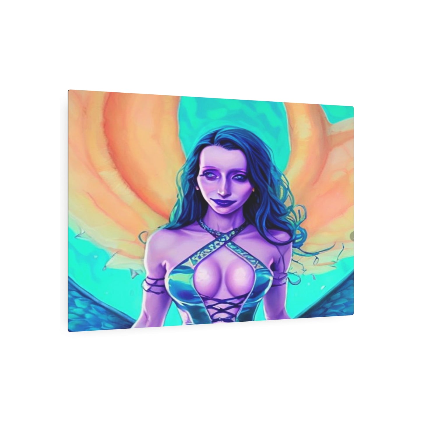 Circe Greek Goddess Of The Sea, Metal Wall Art, Fantasy Art, Unique Gifts, Original Art