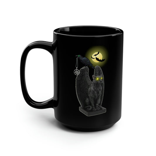 Black Halloween Mug "Once Upon A Midnight Dreary"... (Edgar Allan Poe) 15oz