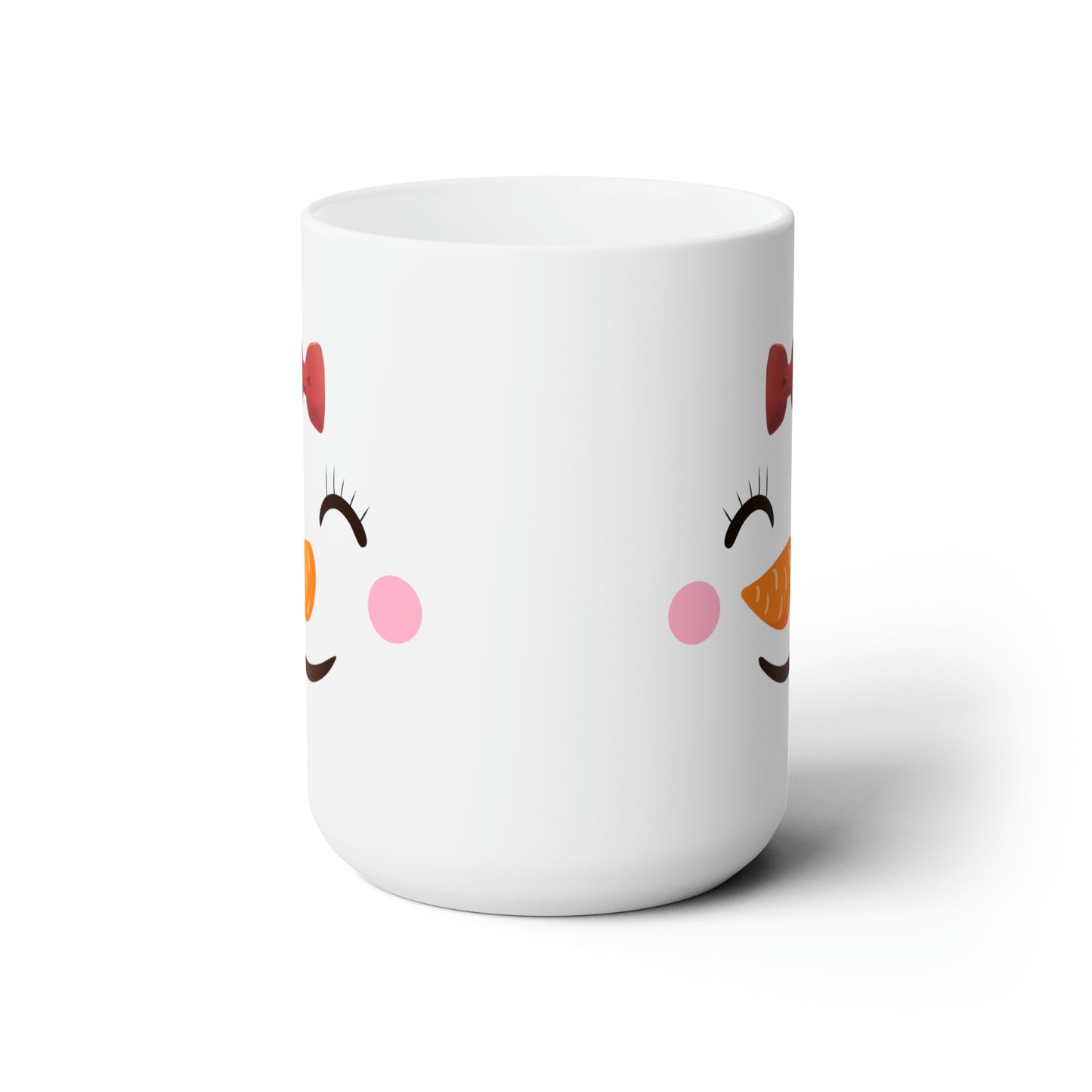 Cute Snowman Christmas Ceramic Mug 15oz