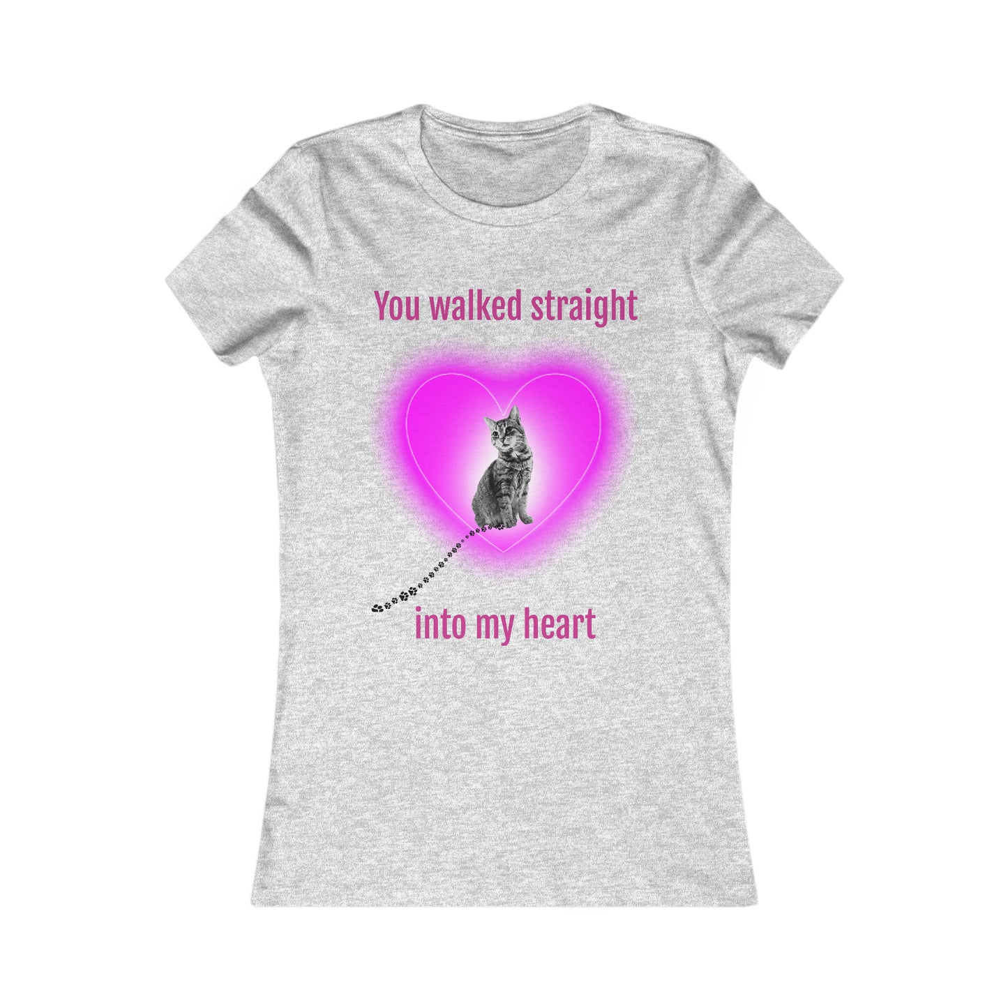 Into my heart kitten Women's Favorite Tee