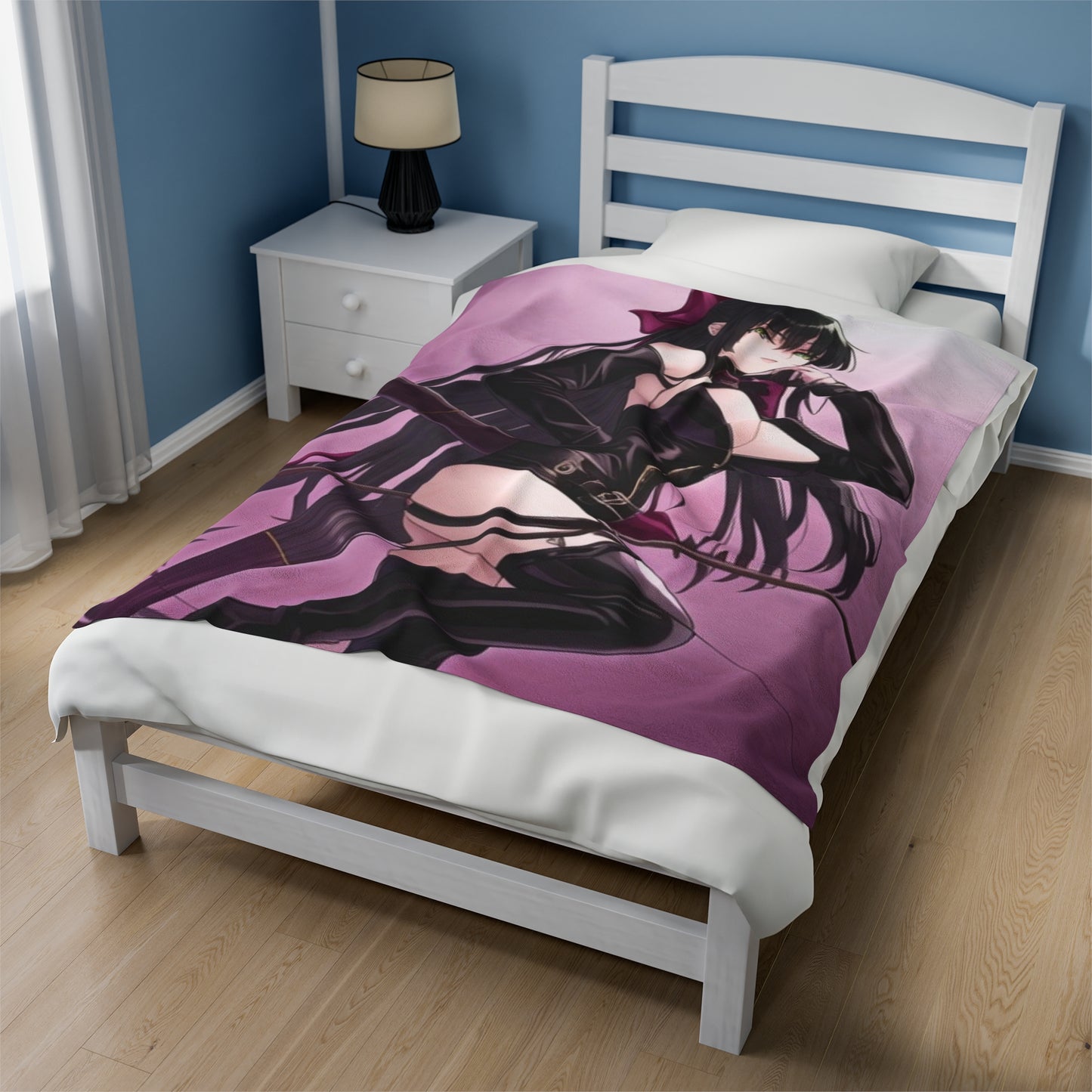 Anime Bow Huntress, Plush Blanket