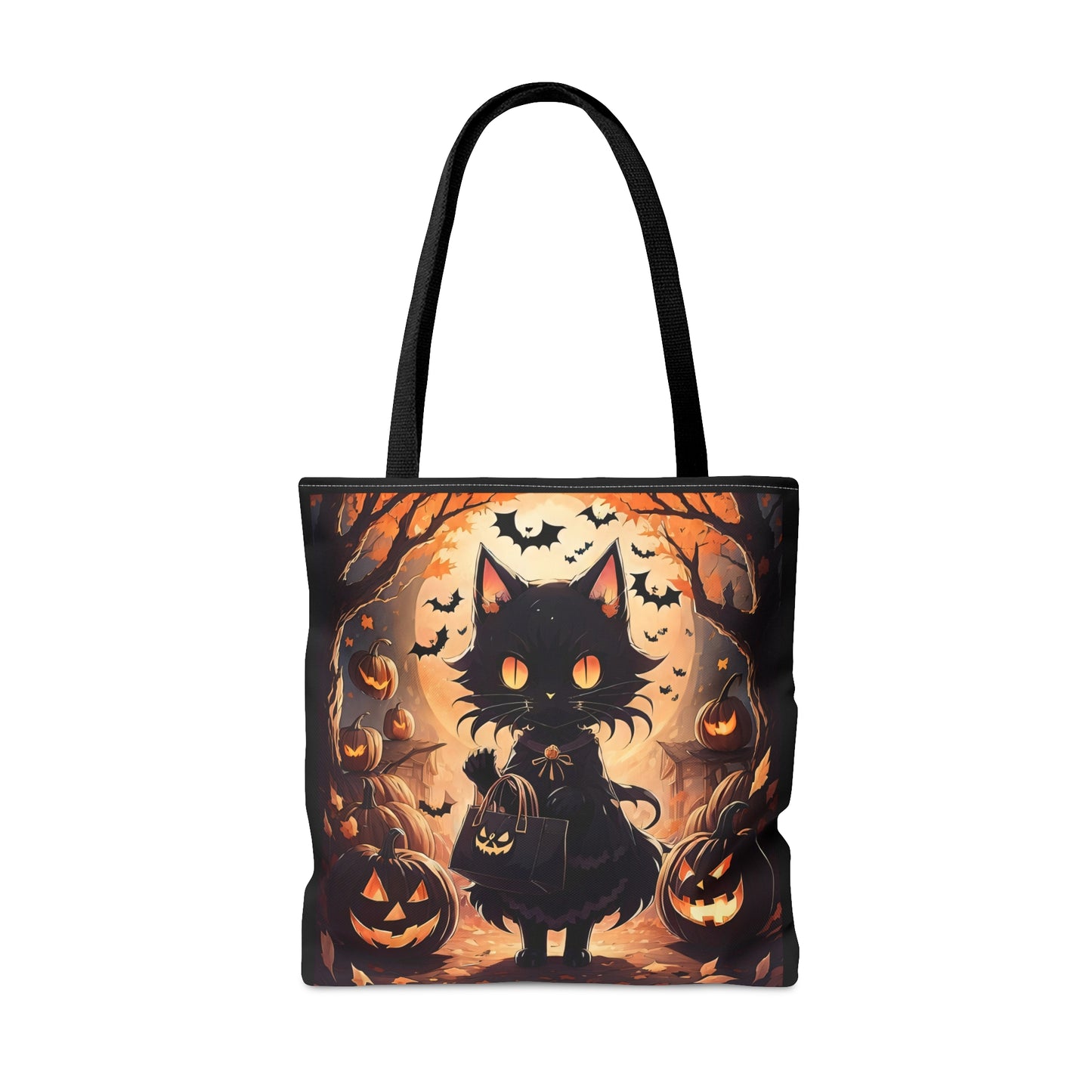 Anime Halloween Cat Halloween Candy Tote Bag