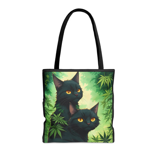 Black Cat, 420 Themed, Tote Bag