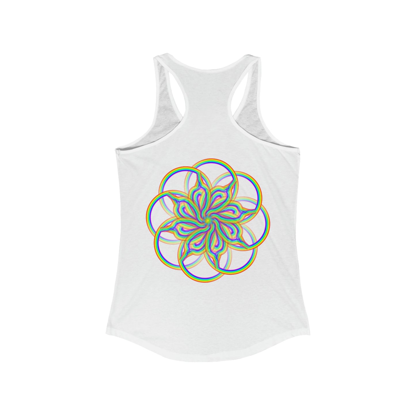 PRIDE Psychedelic Rainbow Women's Ideal Racerback Tank