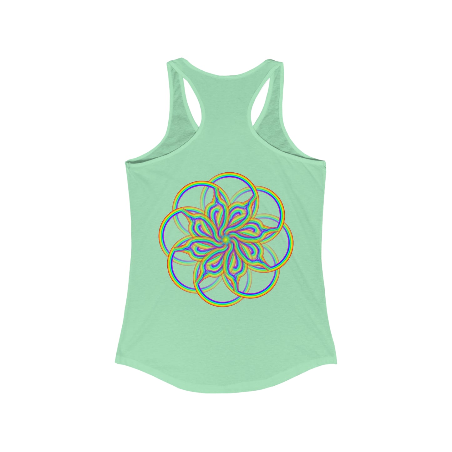 PRIDE Psychedelic Rainbow Women's Ideal Racerback Tank