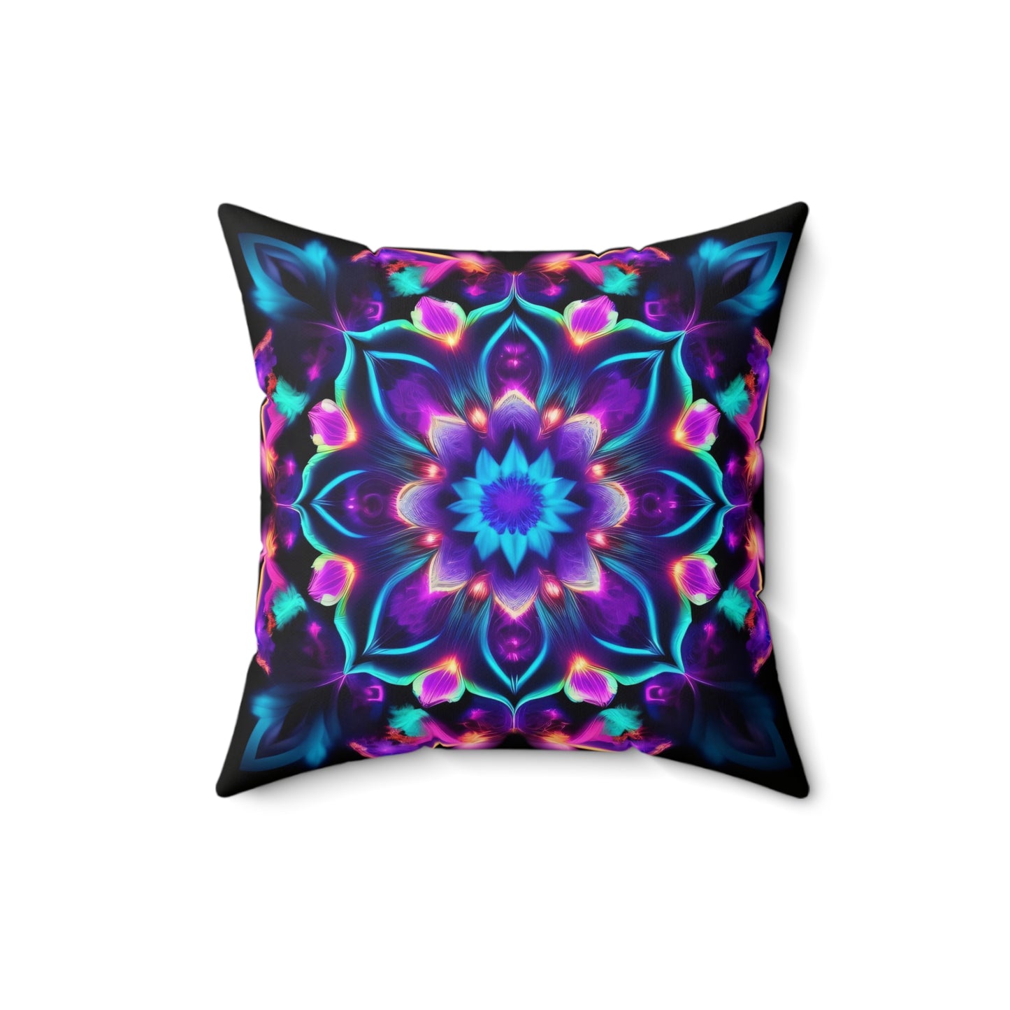 Psychedelic Vibes, Spun Polyester Square Pillow