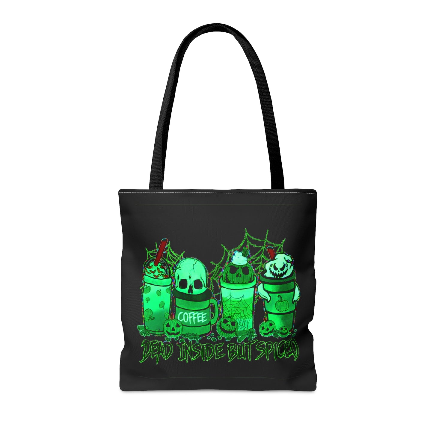 Dead Inside But Spiced Halloween Tote Bag