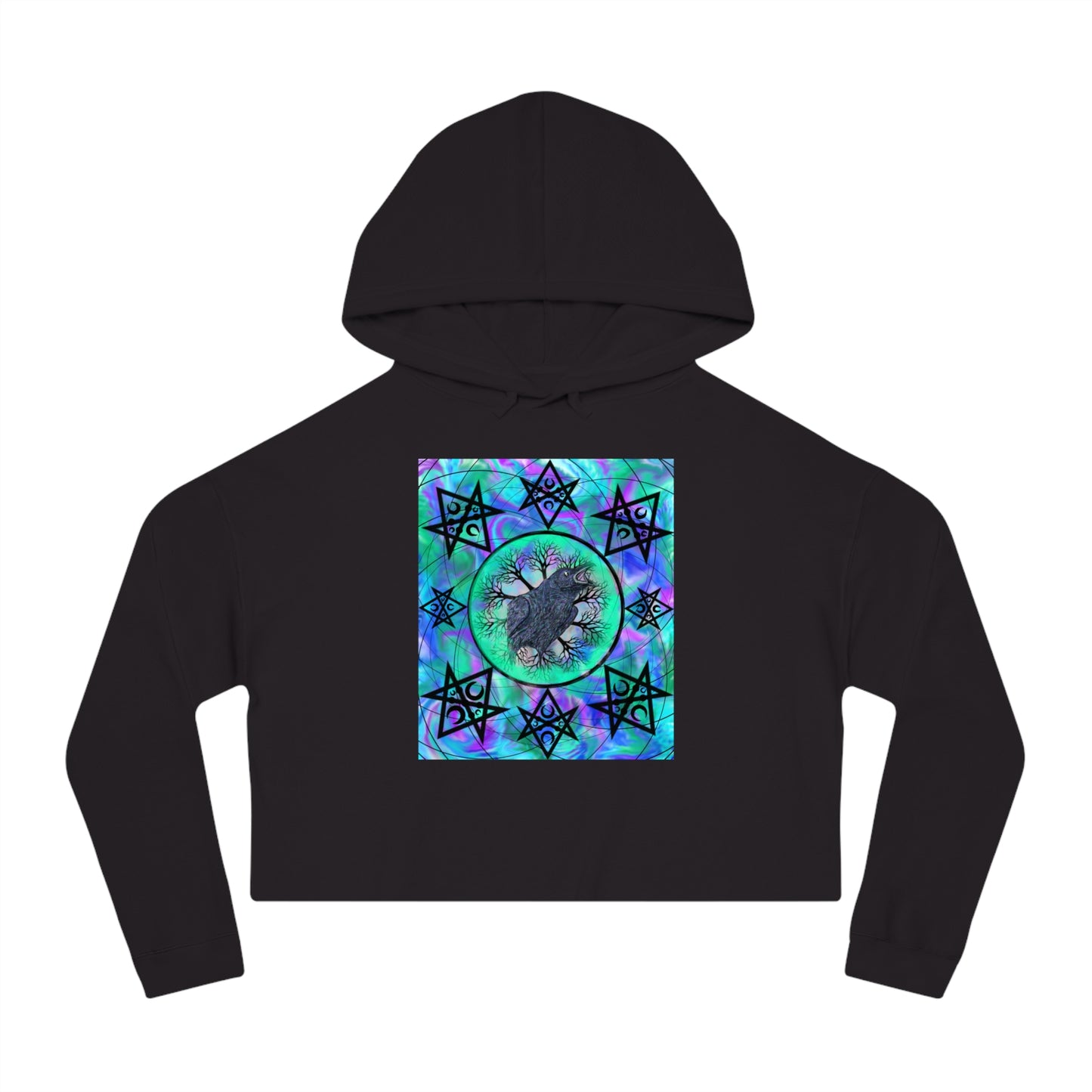 Raven Magick Women’s Cropped Hooded Sweatshirt