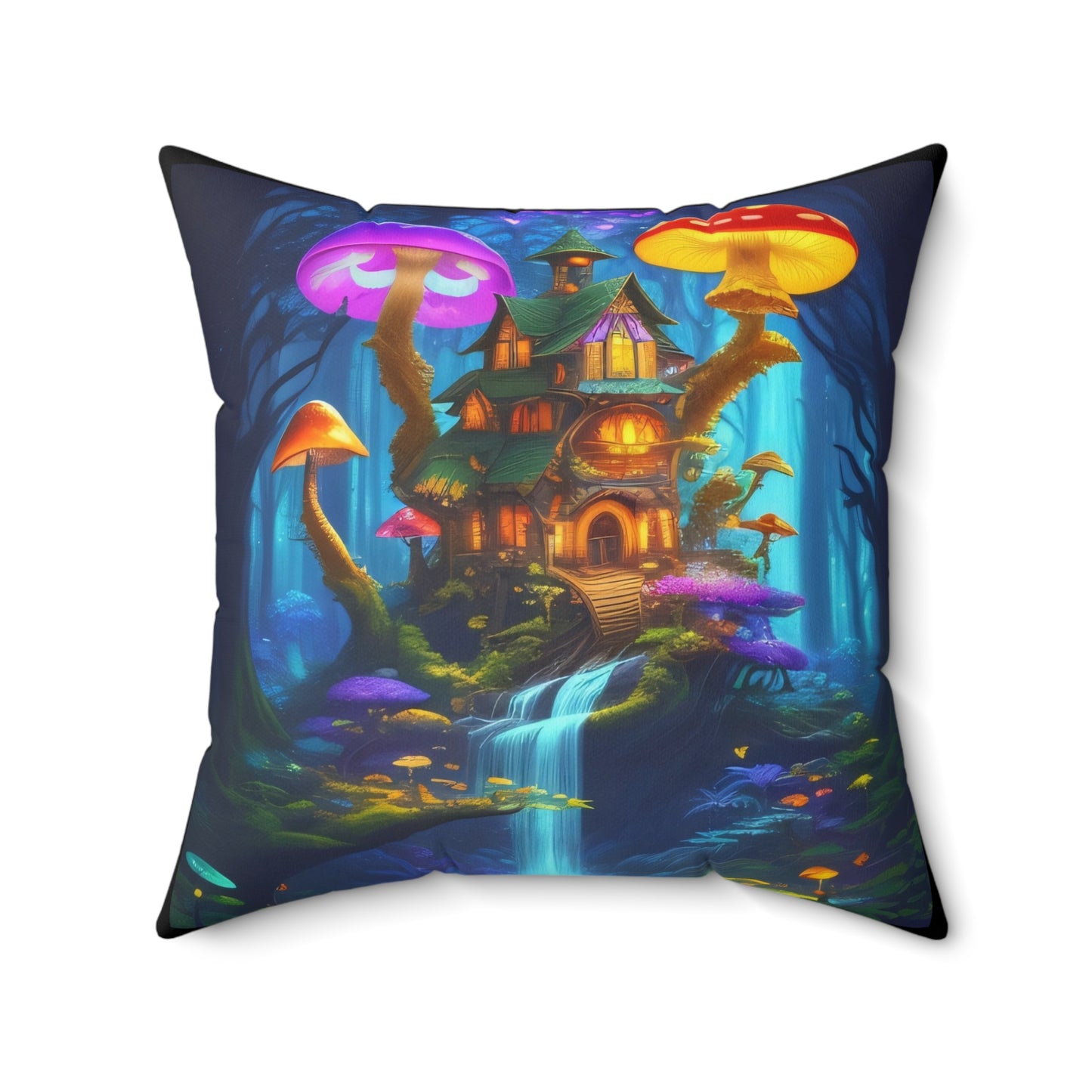 Fae World Sanctuary, Polyester Square Pillow