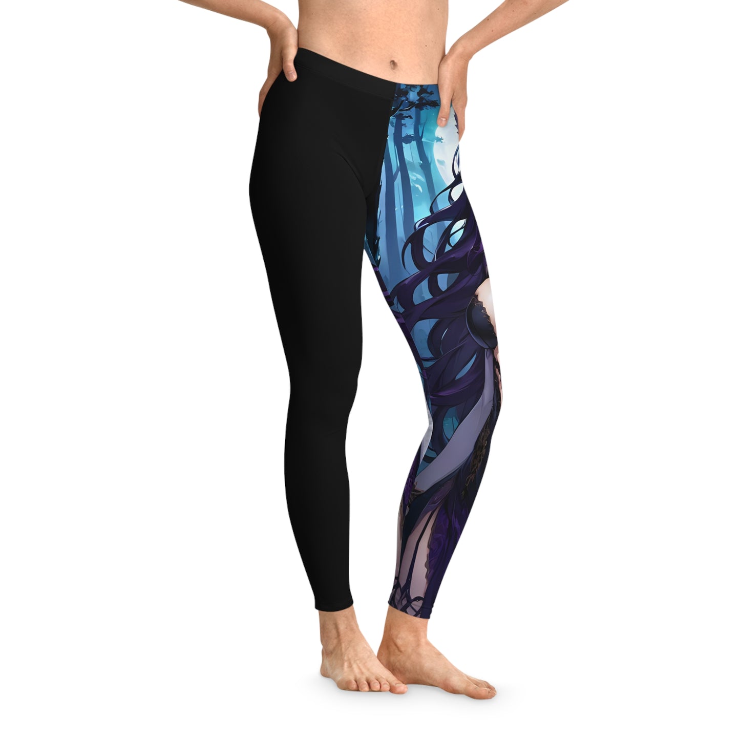 Amethyst Wolf Deity, Black Leggings, Anime