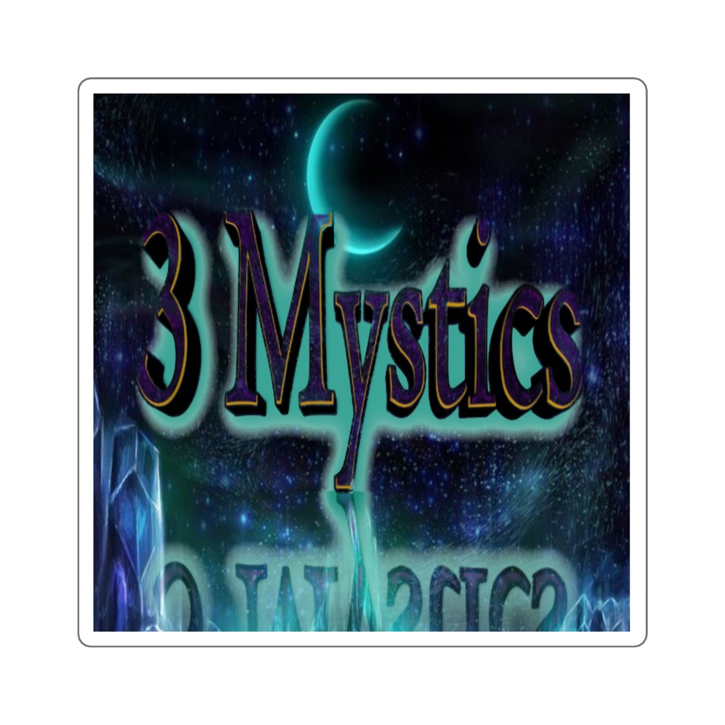 3 Mystics Square Stickers