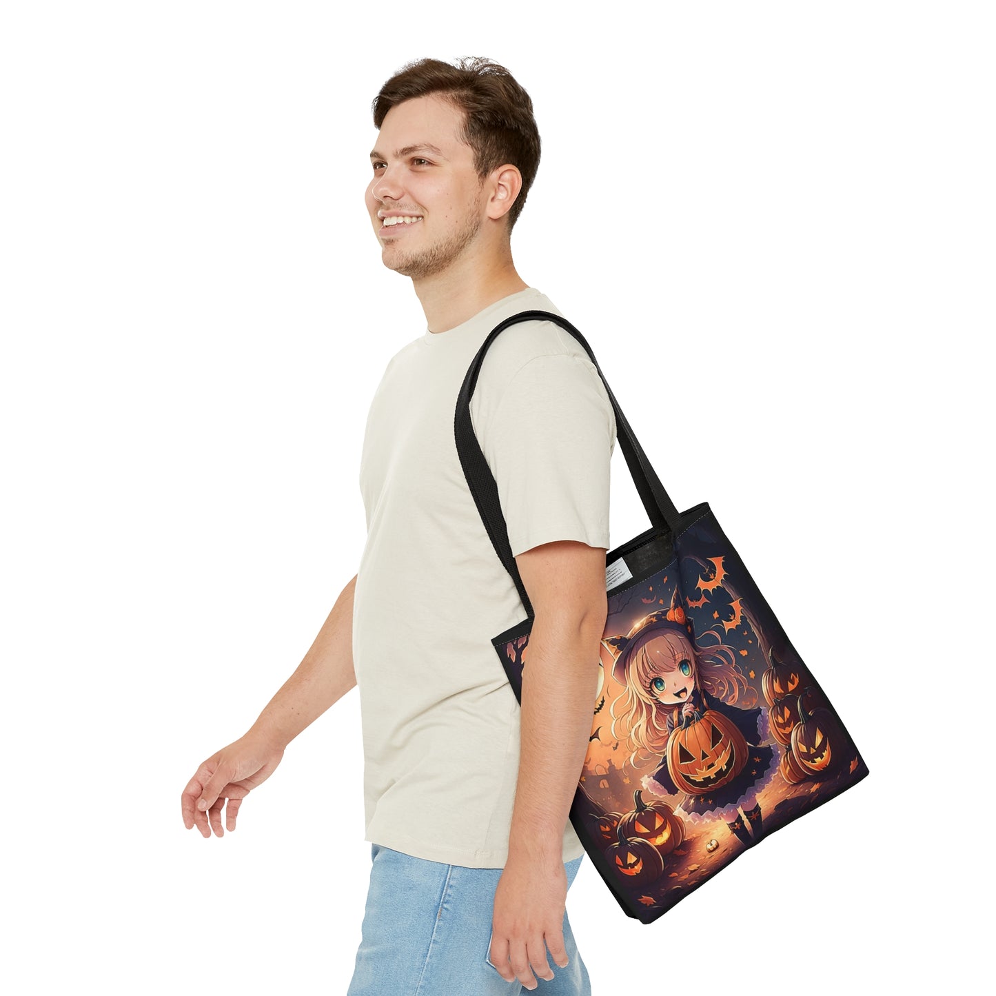 Halloween Anime Girl Halloween Candy Tote Bag