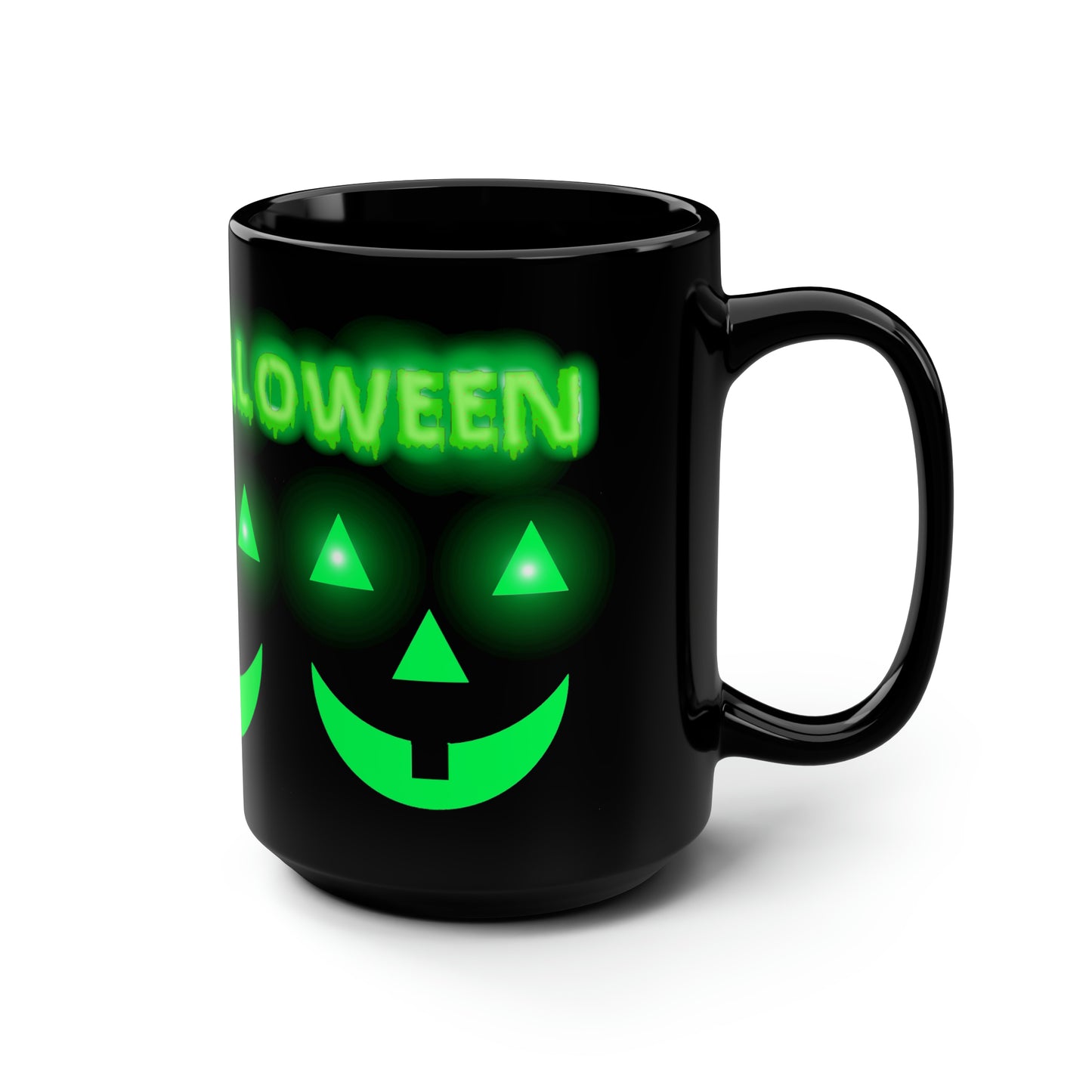 Happy Halloween Black Mug, 15oz