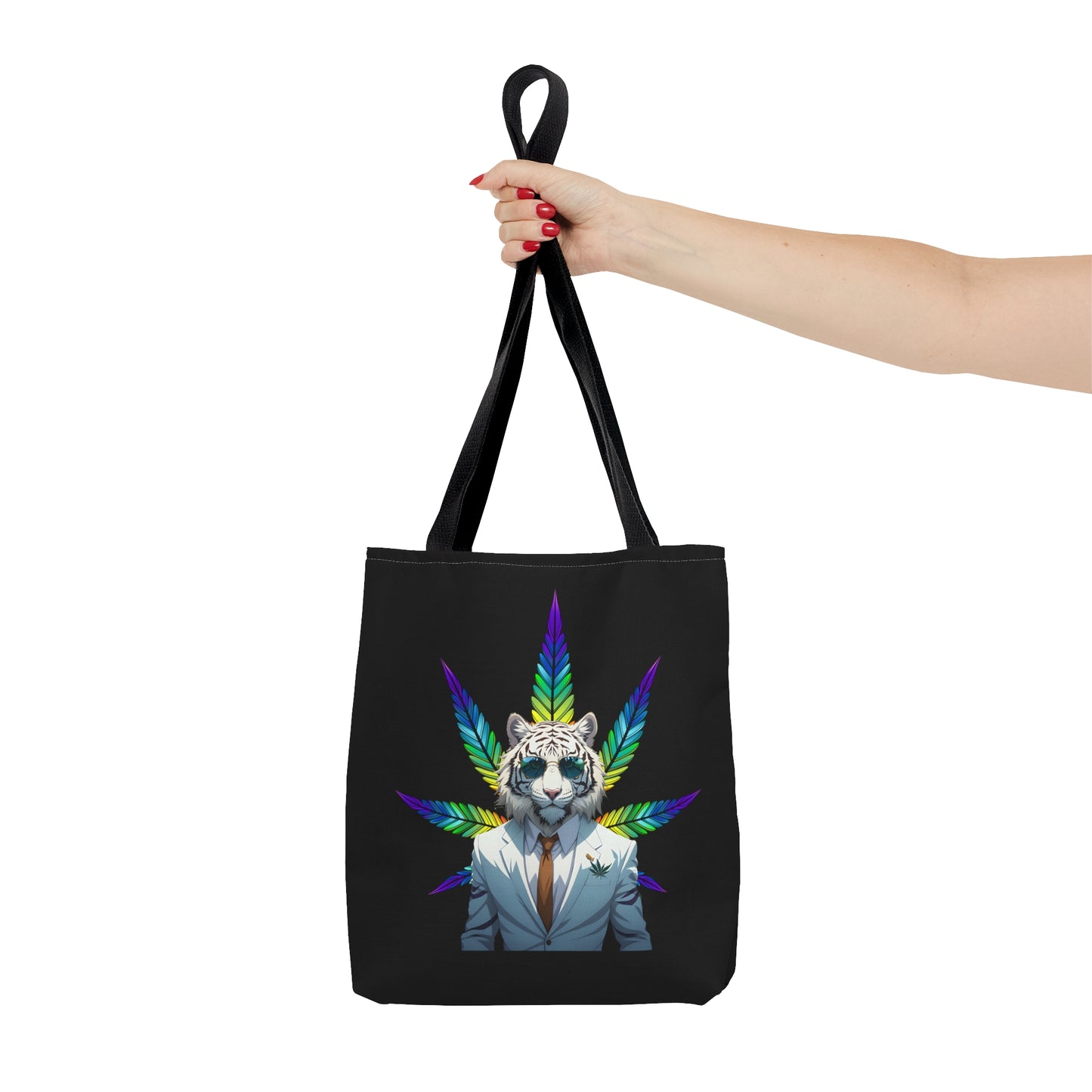 White Tiger 420 Themed, Tote Bag