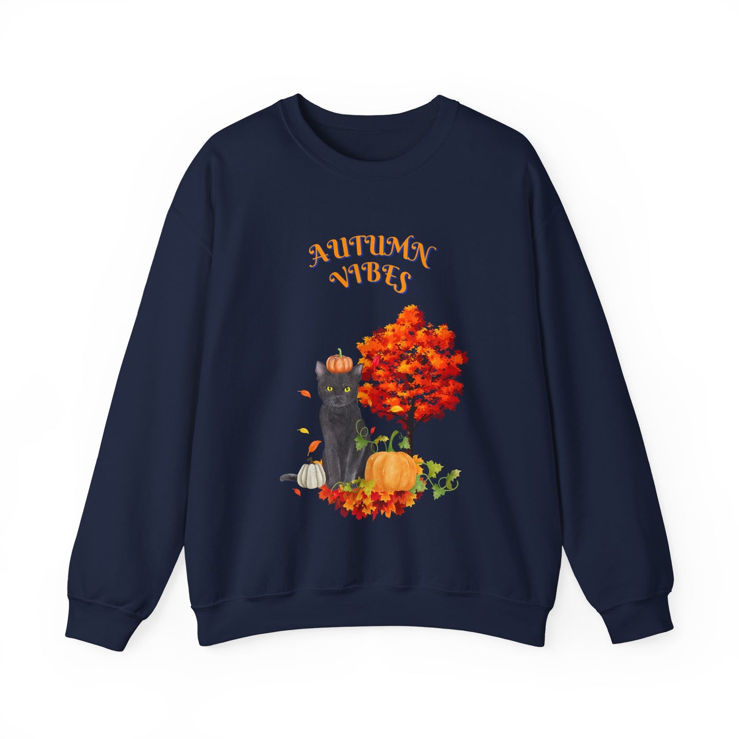 Autumn Vibes Fall Crewneck Sweatshirt