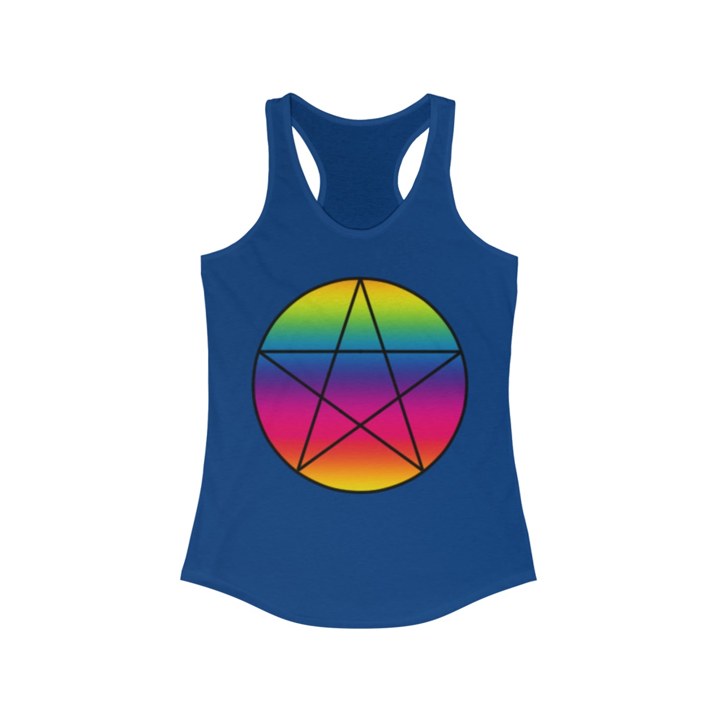 PRIDE Pentagram  Women's Ideal Racerback Tank