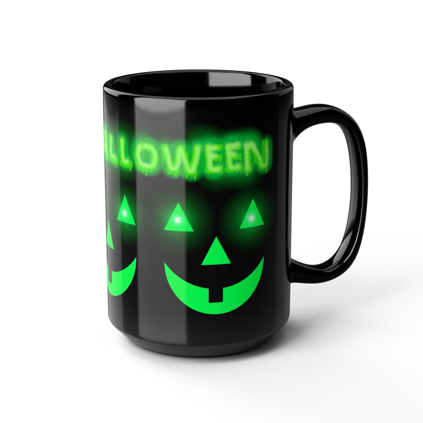 Happy Halloween Black Mug, 15oz