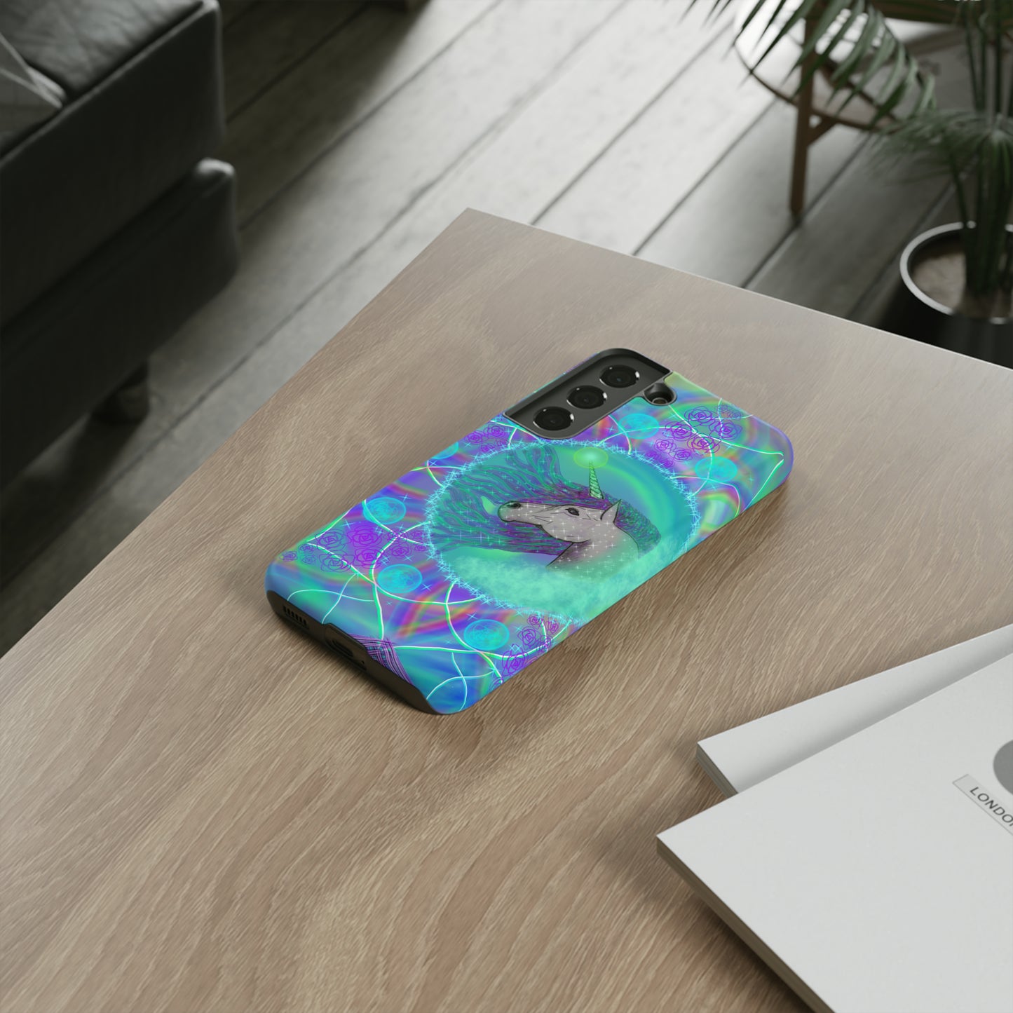 Mystic Unicorn Protective Phone Case, Samsung, iPhone, Pixel, all sizes