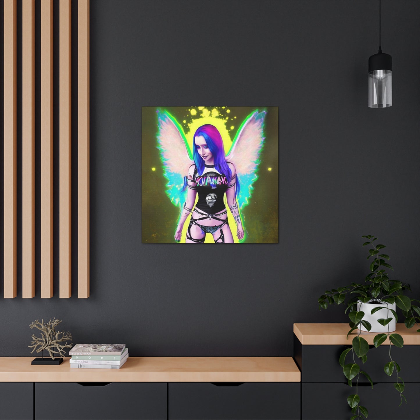 Kawai Anime Art, Canvas Print, Wall Art  Original Art,  Unique Gifts