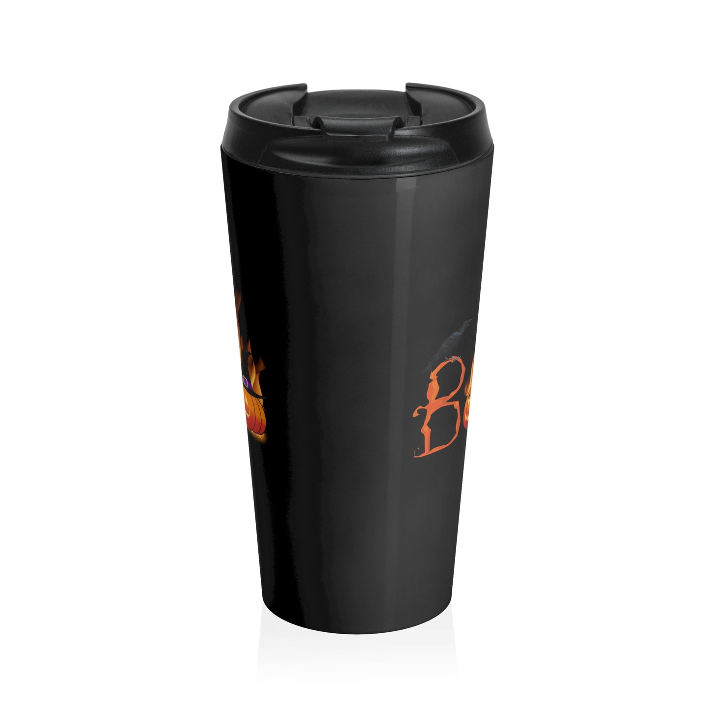 Stainless Steel "BOO" Halloween Travel Mug with Insert