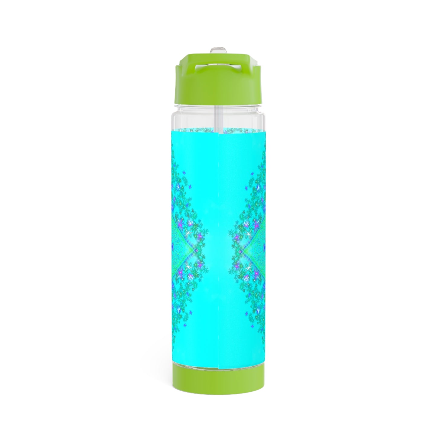 Blue Lotus Mandala Infuser Water Bottle