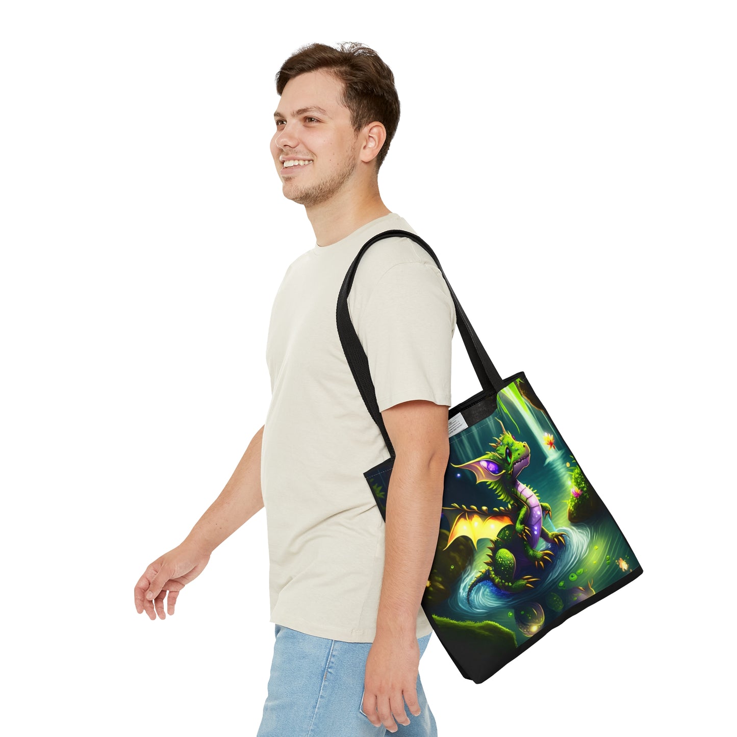 Fae Baby Earth Dragon,Tote Bag