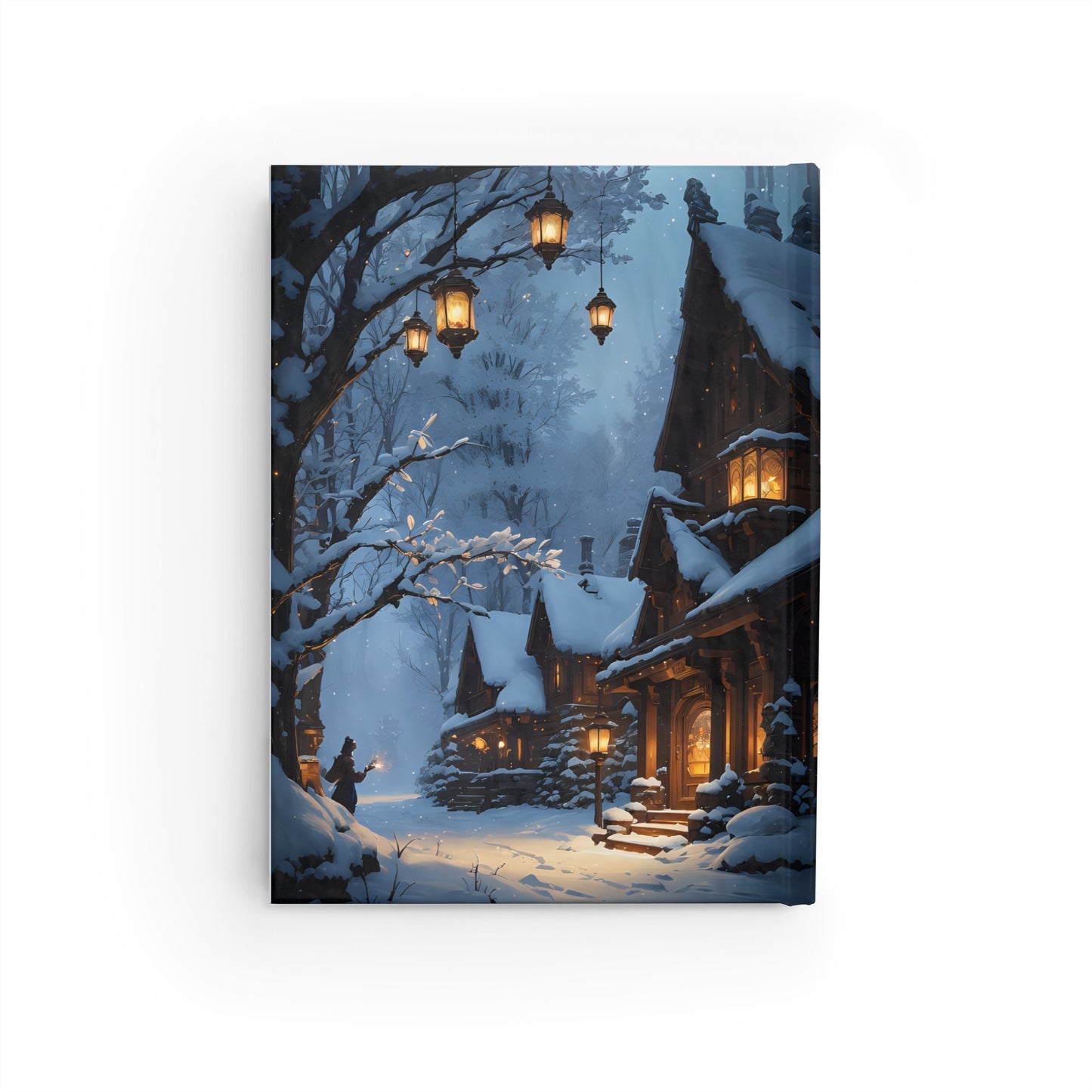 Cozy Winter Village, Hardcover Journal