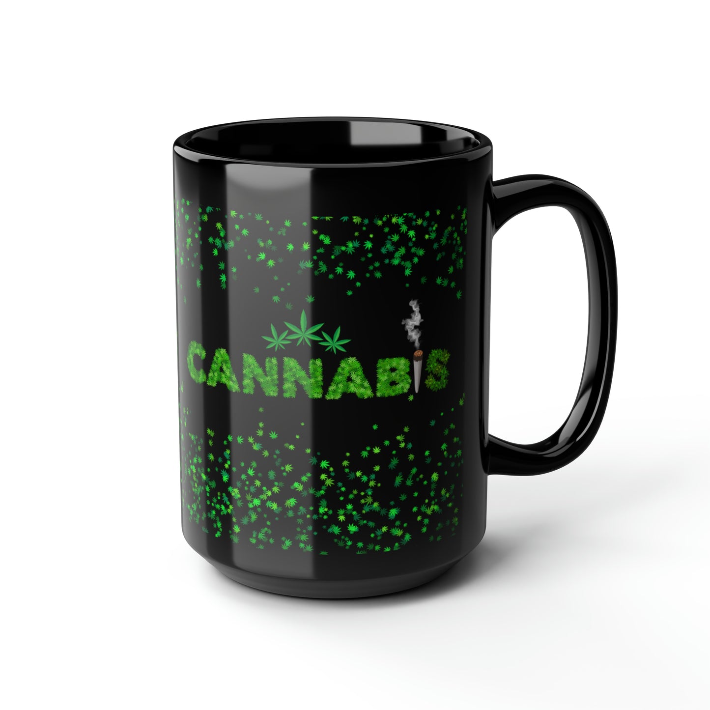 Cannabis, Black Mug, 15oz, 420 Gift